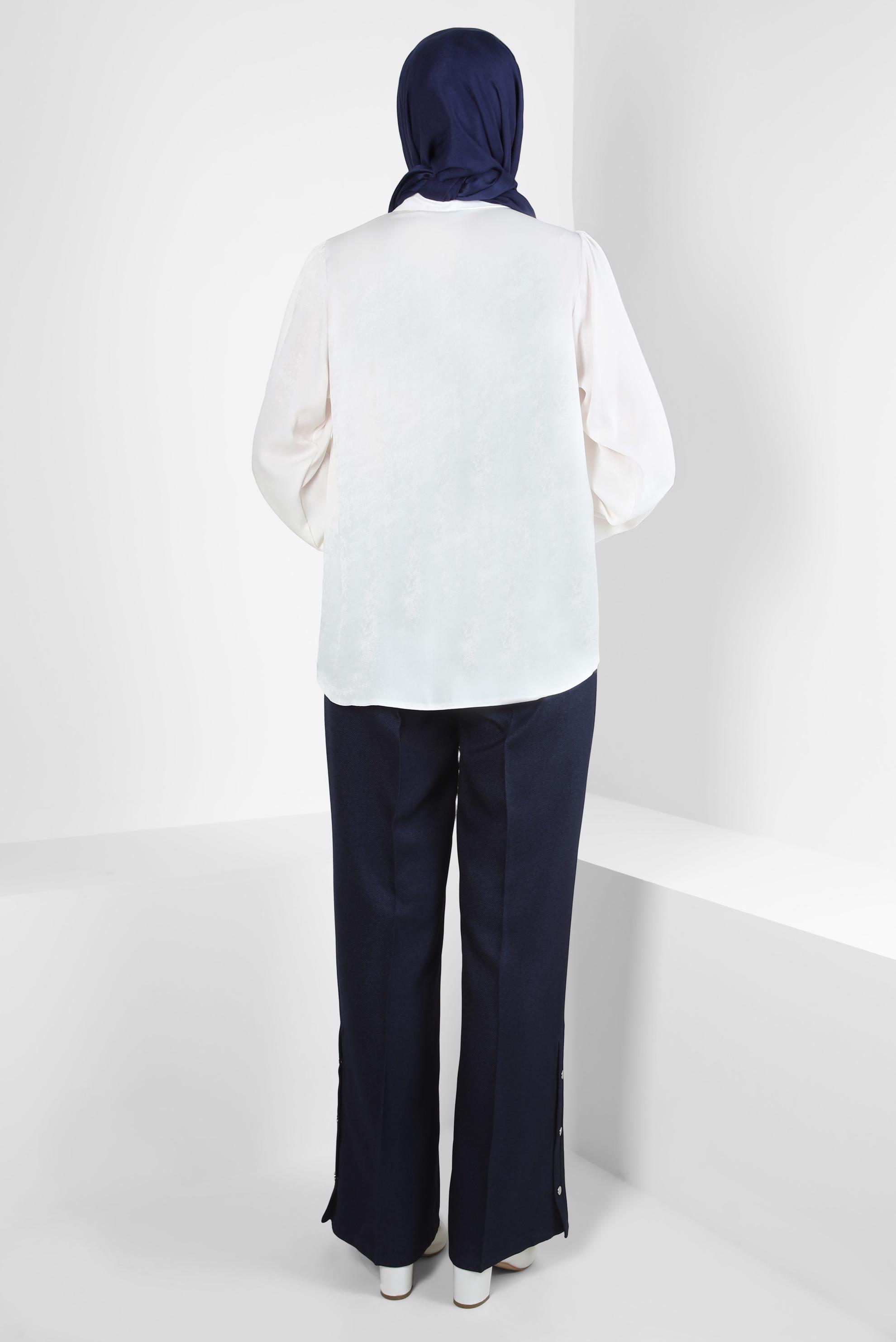 Tesettür giyim LACİVERT GENİŞ PAÇA PANTOLON 70616