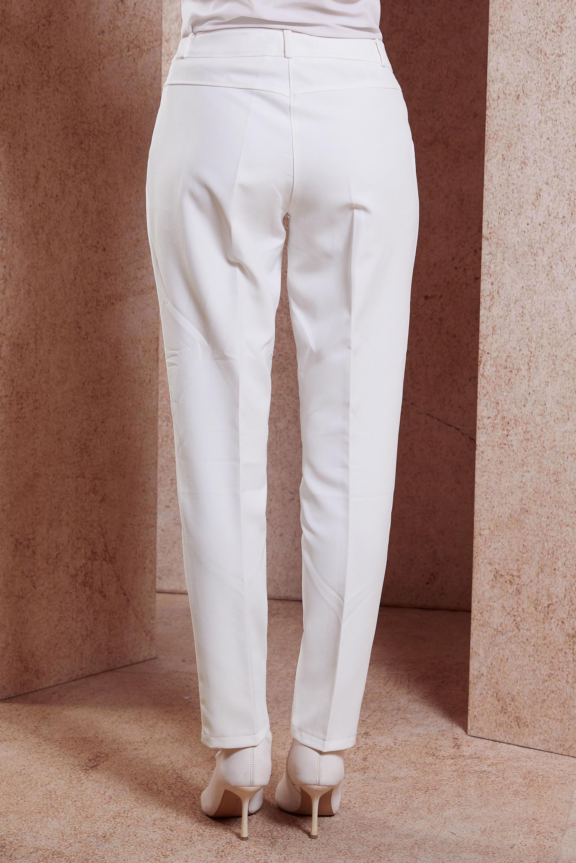 Tesettür giyim BEYAZ YÜKSEK BEL PANTOLON 70618