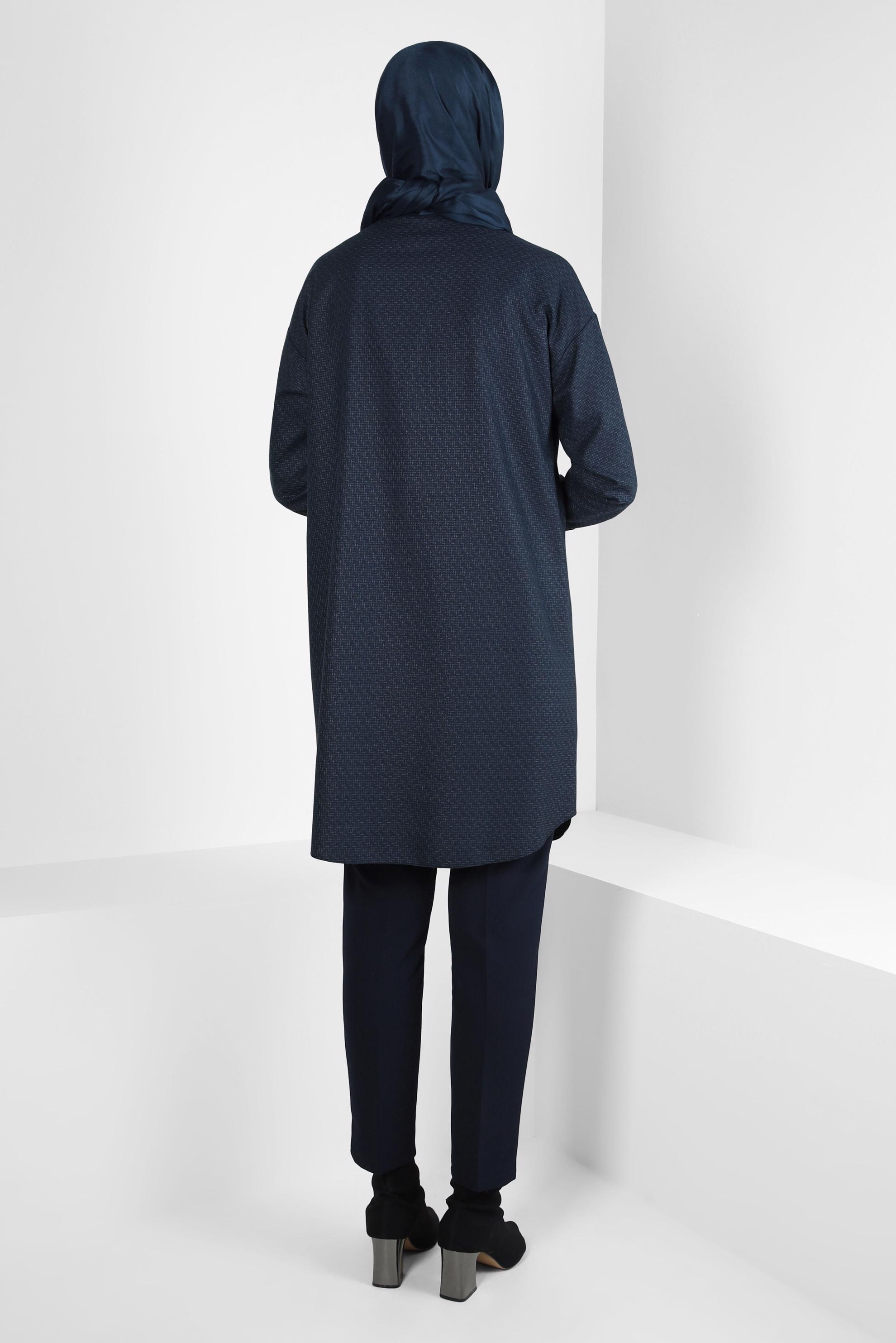 Tesettür giyim LACİVERT YÜKSEK BEL PANTOLON 70618