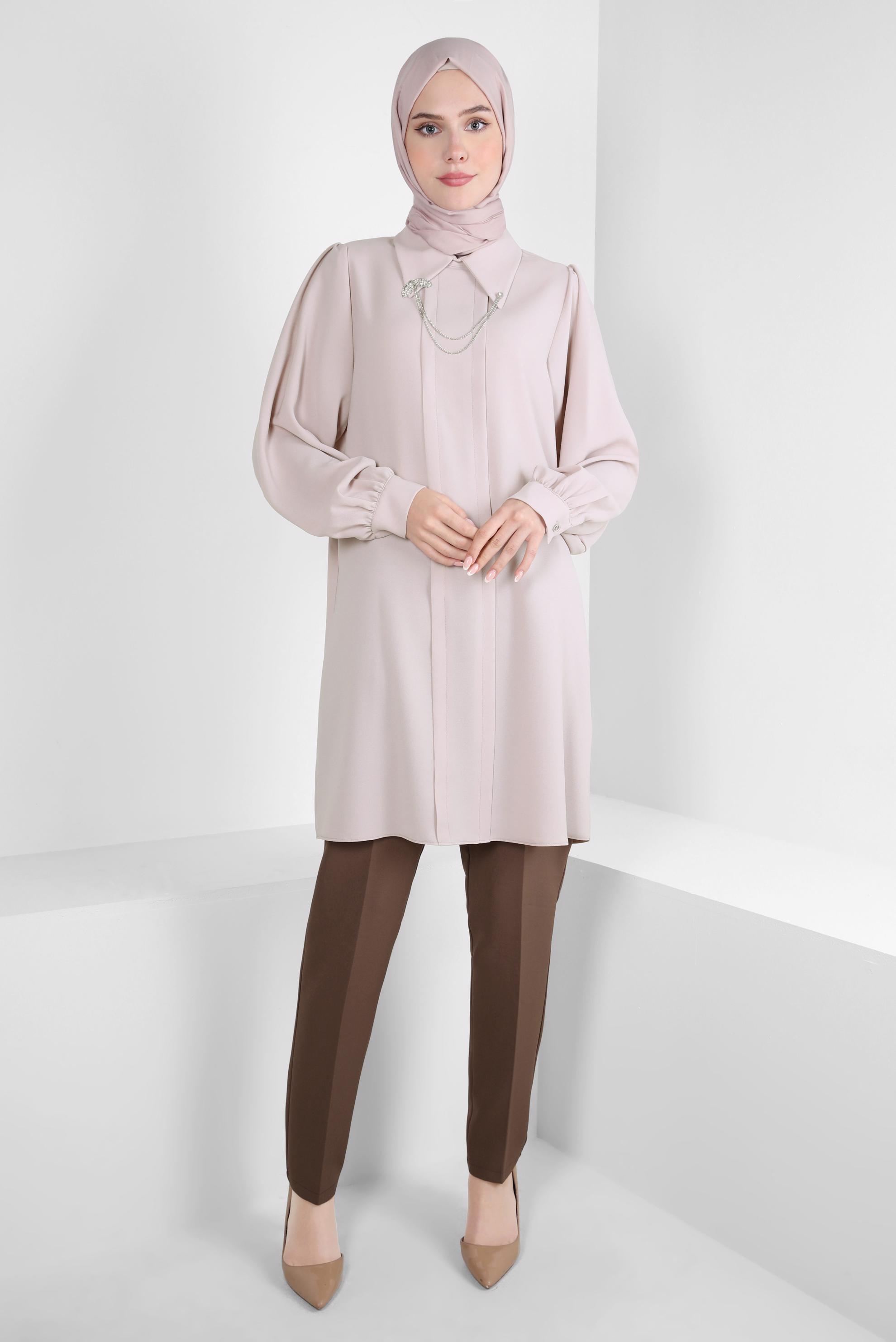 Vêtements hijab VISON PANTALON TAILLE HAUTE 70618