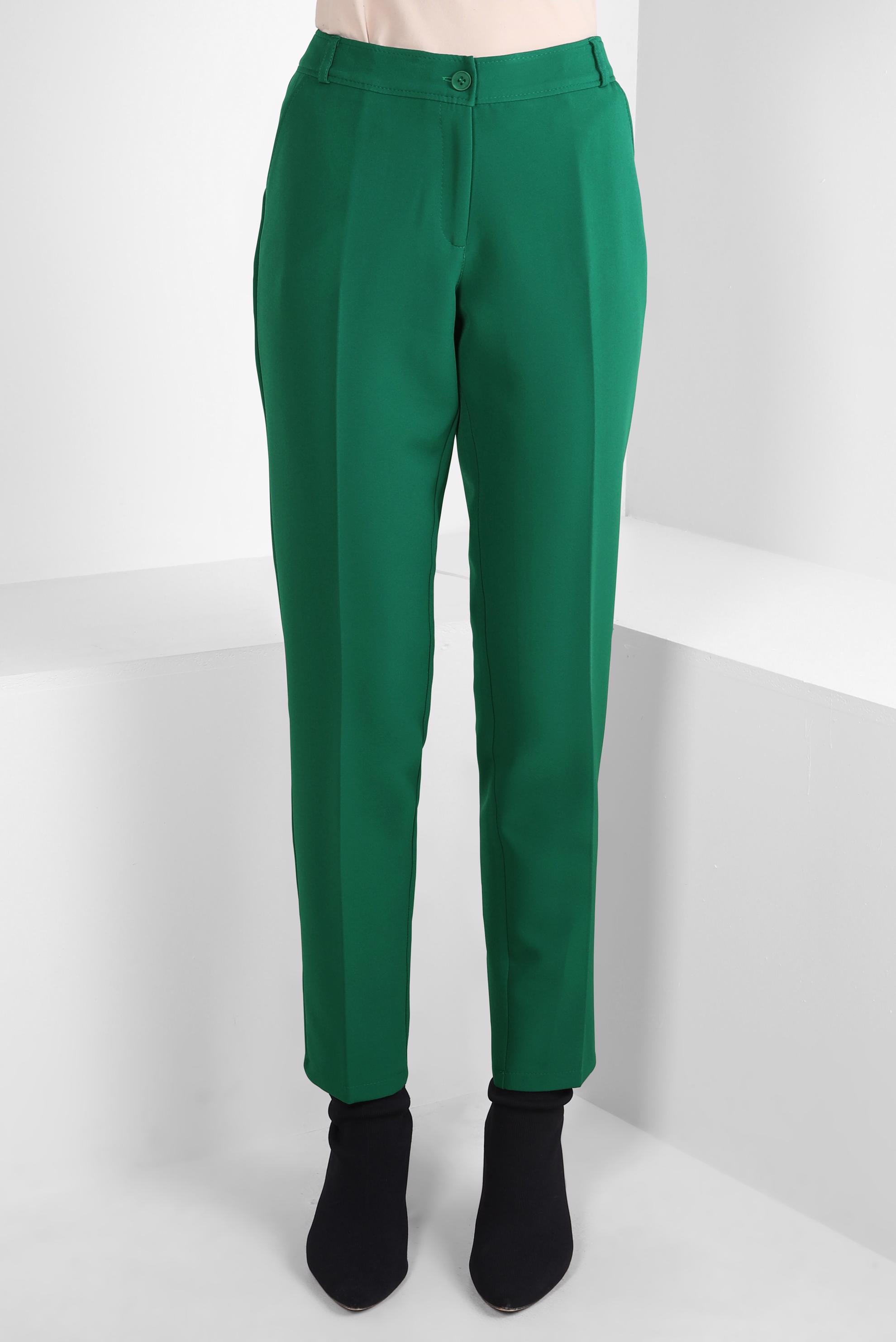 Tesettür giyim YEŞİL YÜKSEK BEL PANTOLON 70618