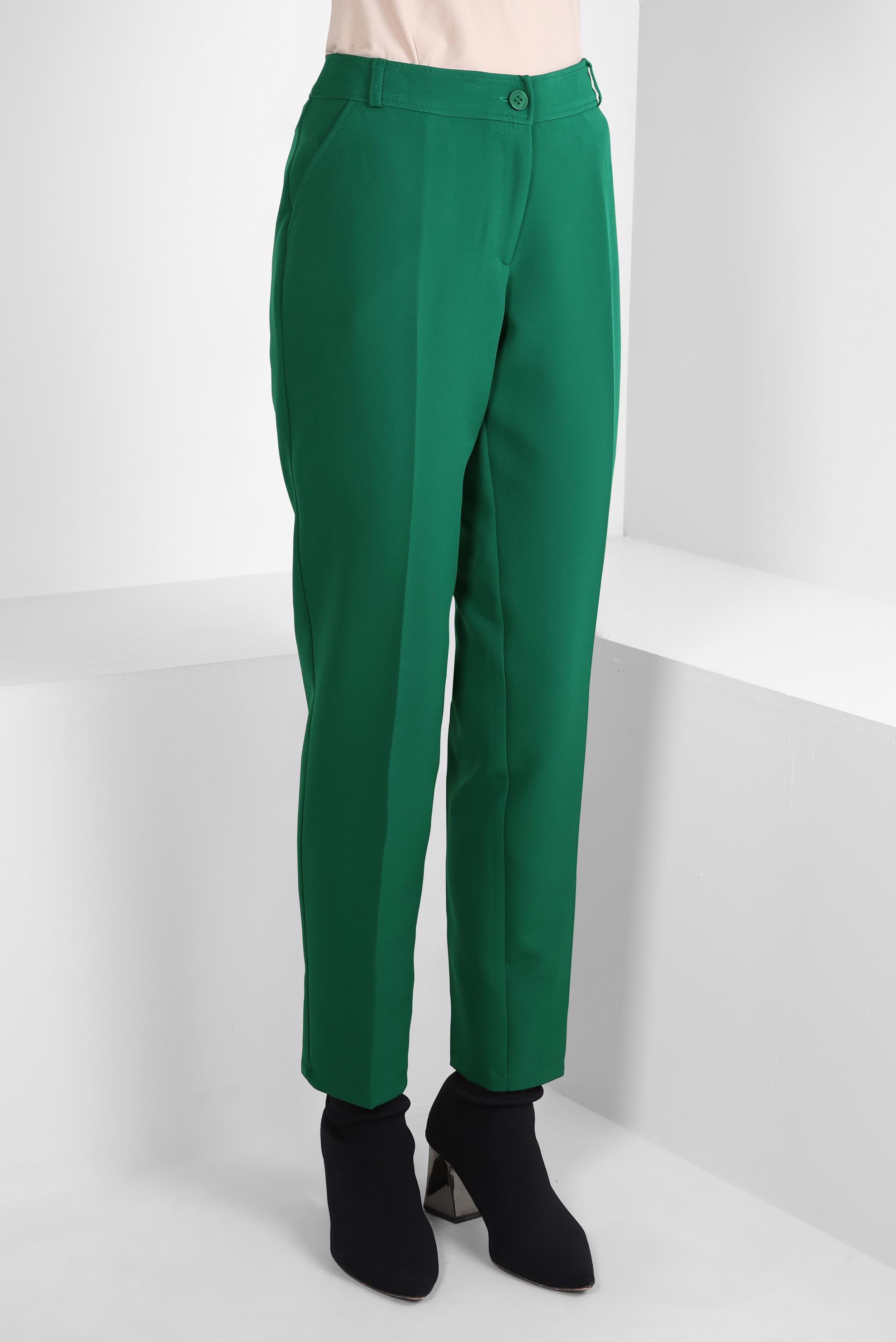 Tesettür giyim YEŞİL YÜKSEK BEL PANTOLON 70618