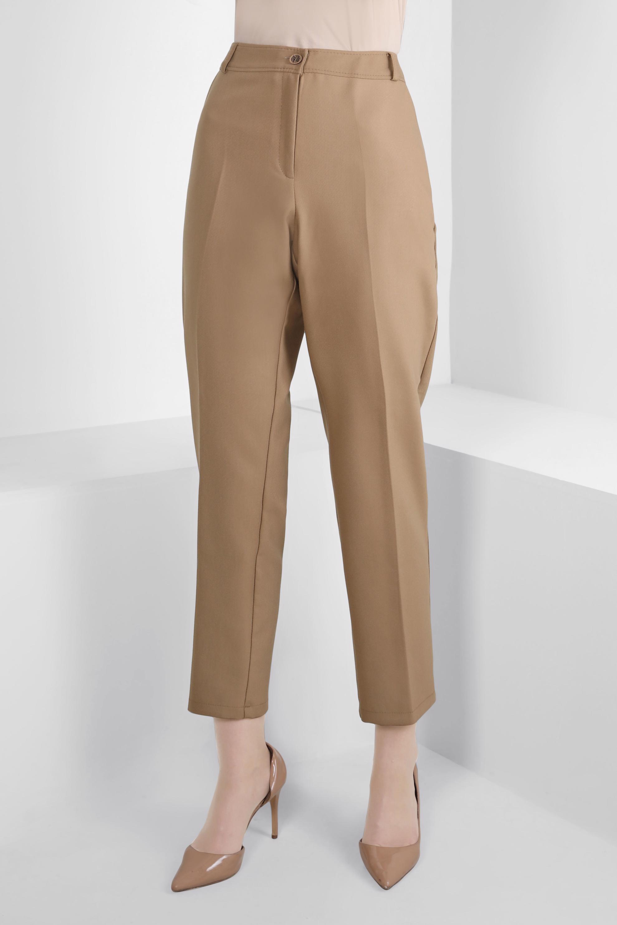 Tesettür giyim KAHVE YÜKSEK BEL PANTOLON 70619