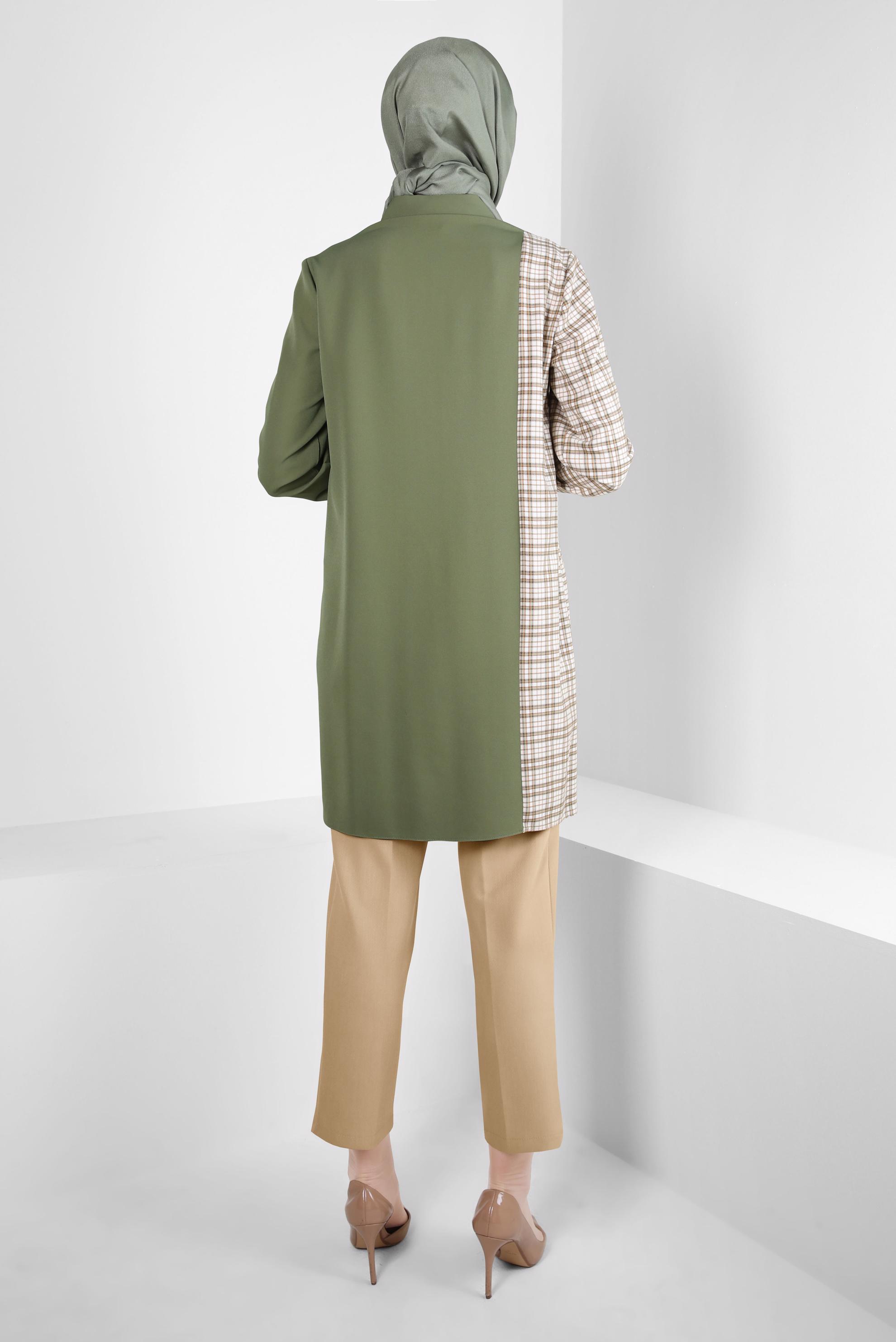 Tesettür giyim KAHVE YÜKSEK BEL PANTOLON 70619