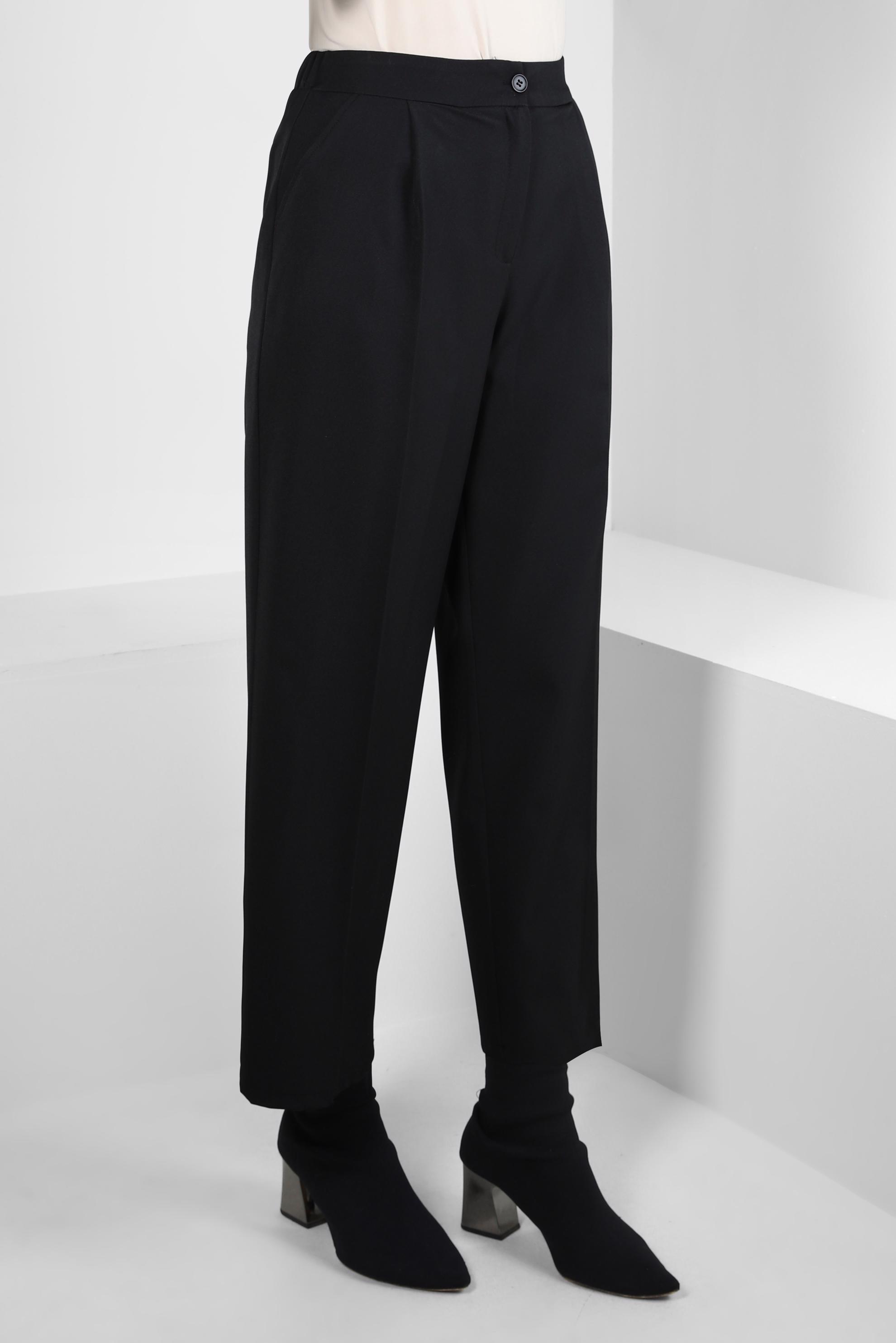 Tesettür giyim SİYAH GENİŞ PAÇA PANTOLON 70620