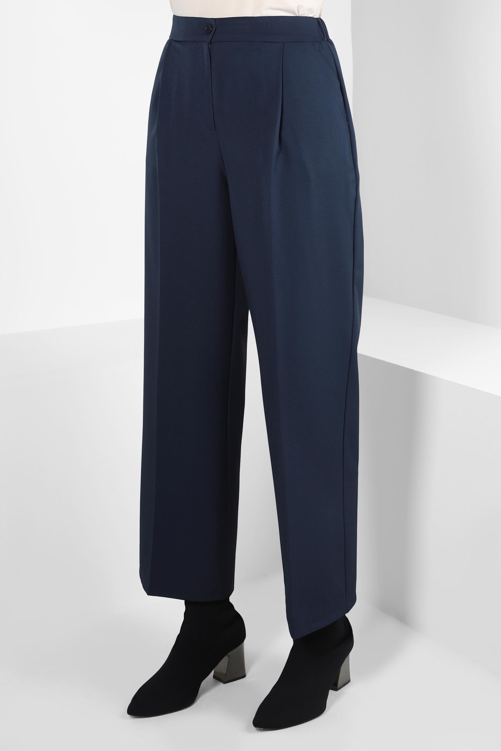 Tesettür giyim LACİVERT GENİŞ PAÇA PANTOLON 70620