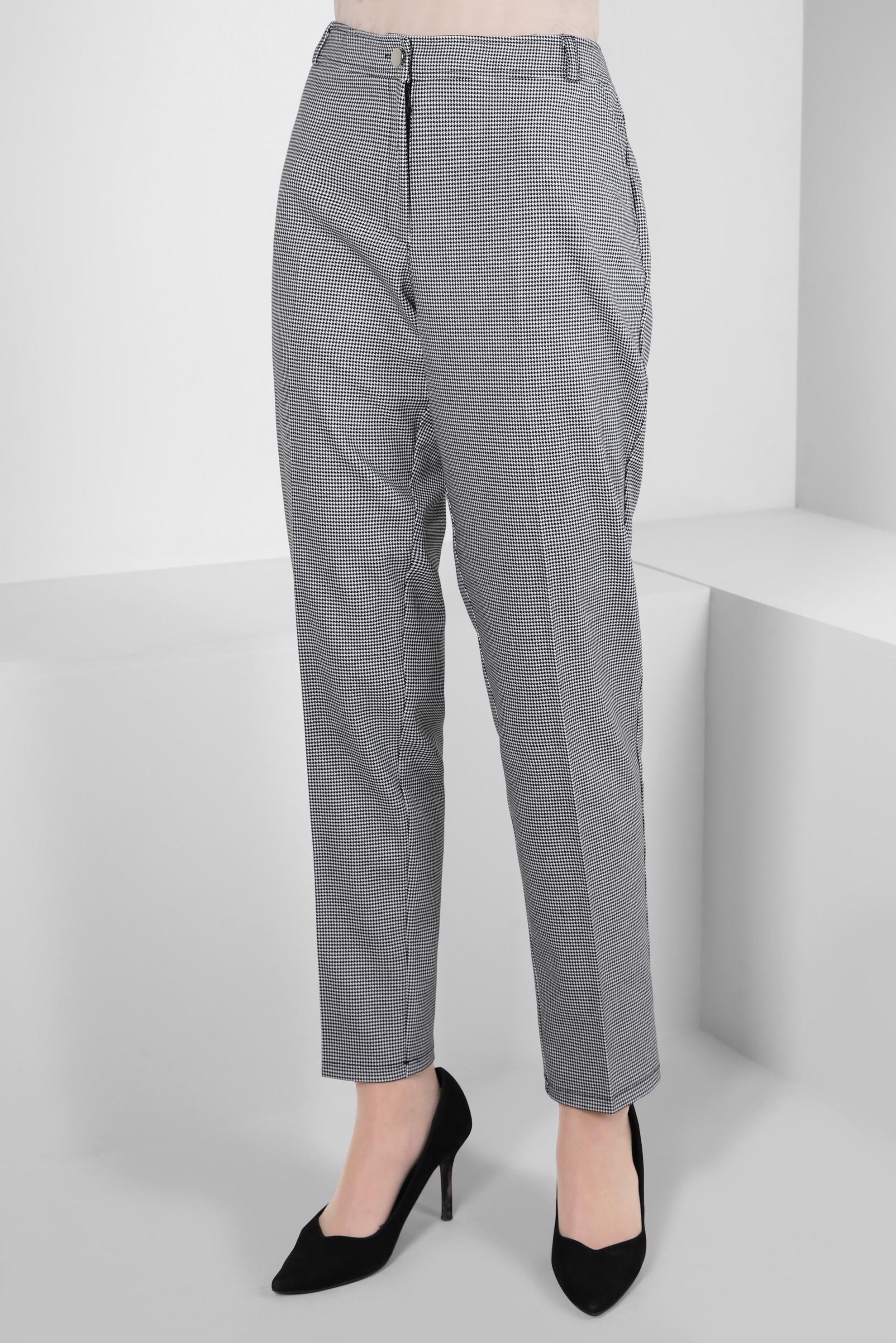 Vêtements hijab NOIR PANTALON TEXTURÉ PIED DE POULE 70622