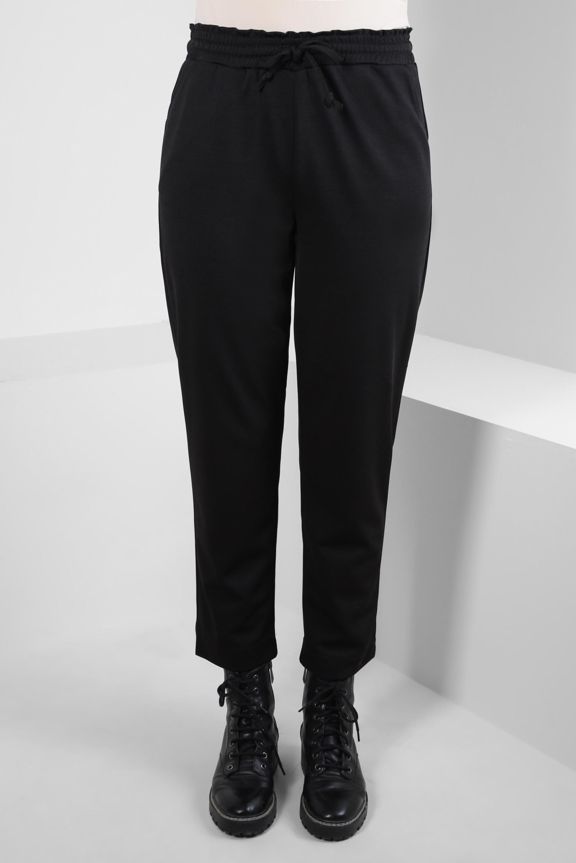 Tesettür giyim SİYAH BELİ LASTİKLİ PANTOLON 70623