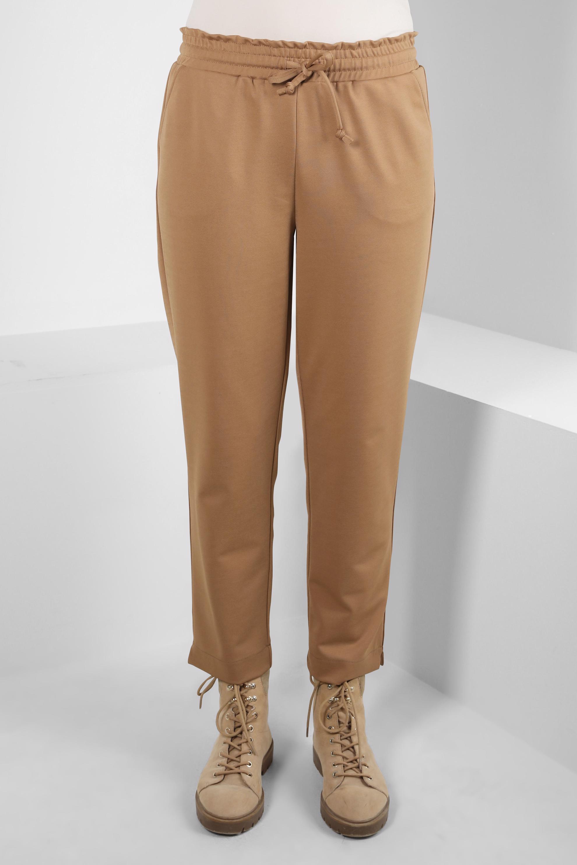 Tesettür giyim KAHVE BELİ LASTİKLİ PANTOLON 70623