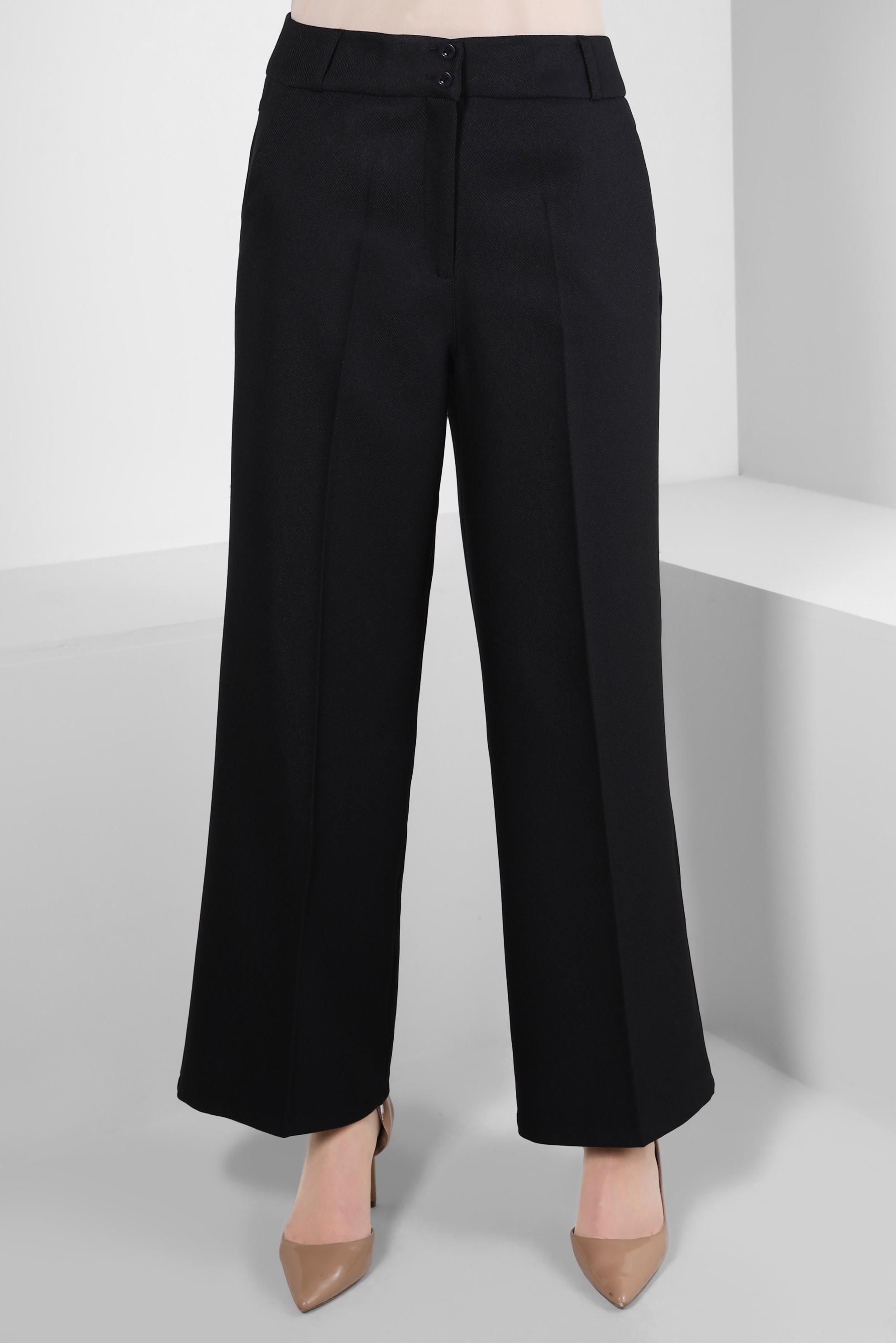 Tesettür giyim SİYAH GENİŞ PAÇA PANTOLON 70626