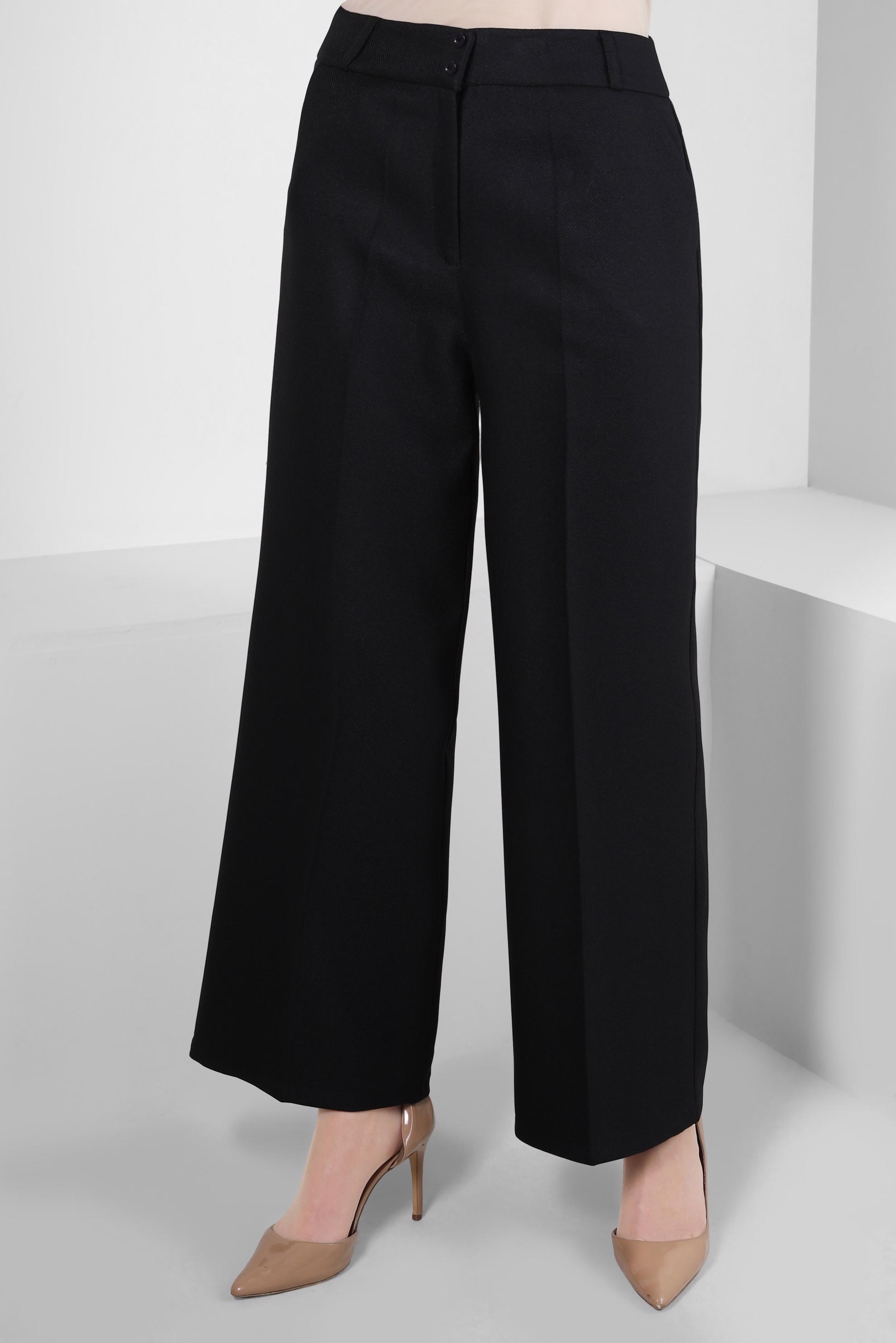 Tesettür giyim SİYAH GENİŞ PAÇA PANTOLON 70626