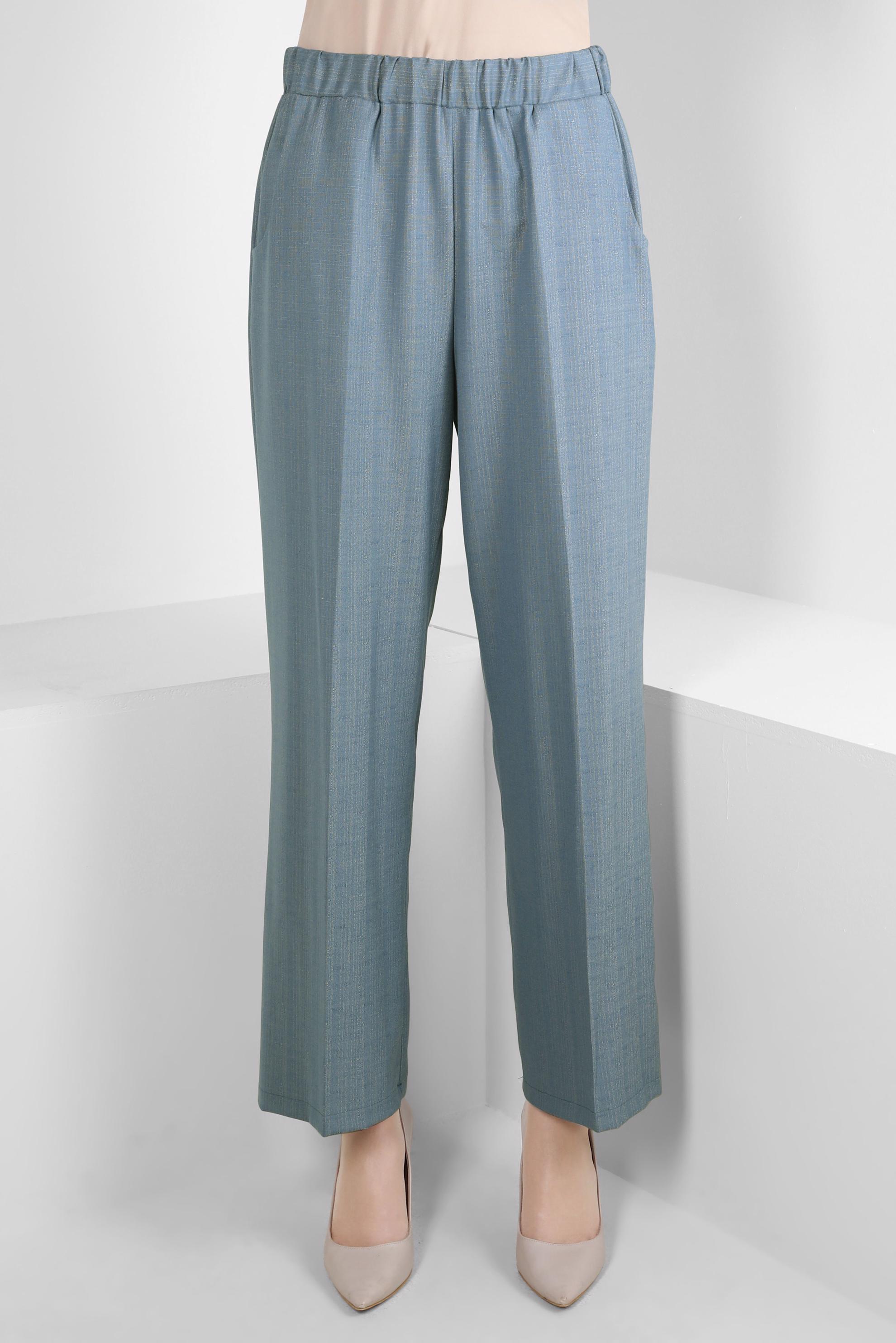 Vêtements hijab BLEU PANTALON TAILLE ÉLASTIQUE 70627