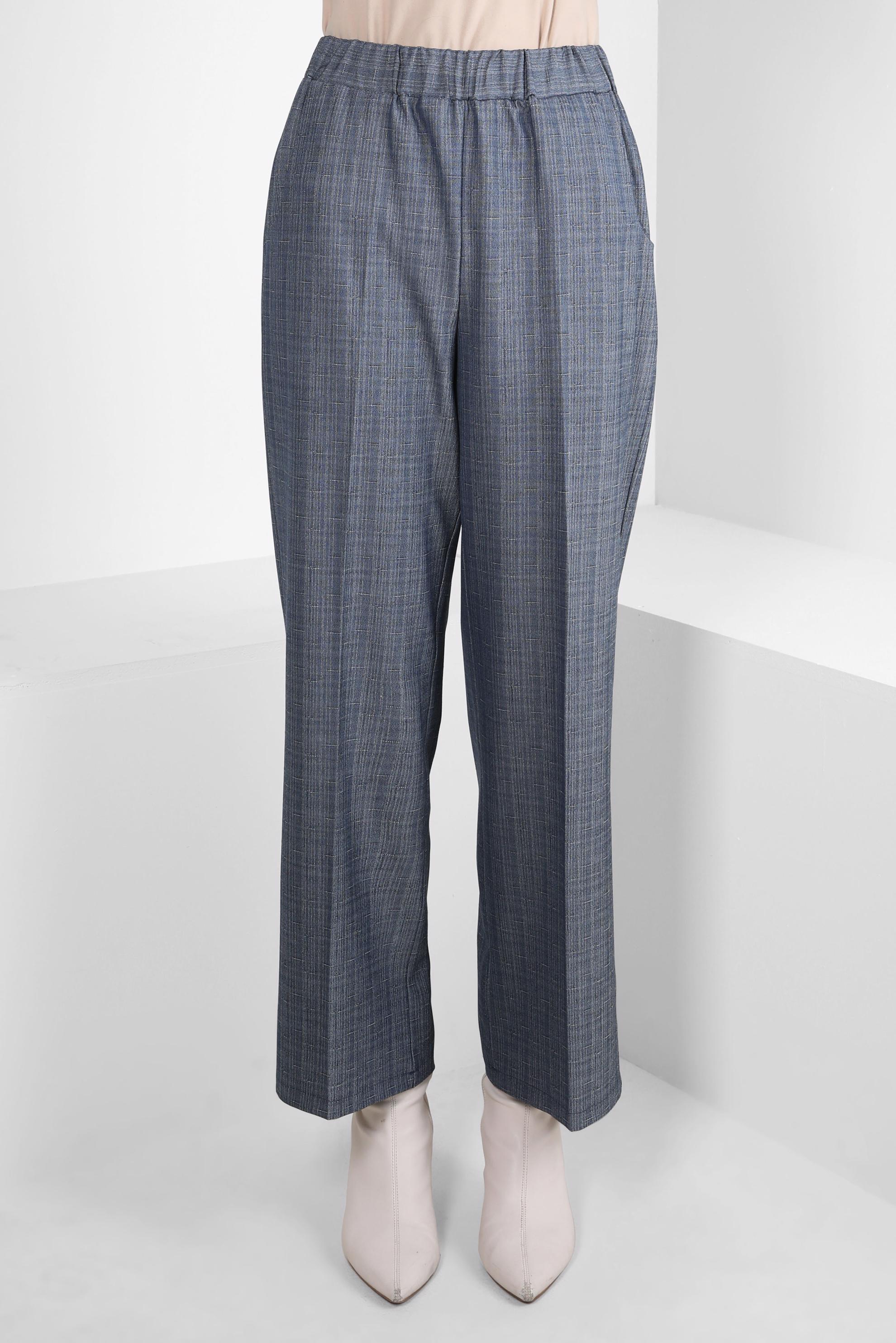 Tesettür giyim LACİVERT BELİ LASTİKLİ PANTOLON 70627