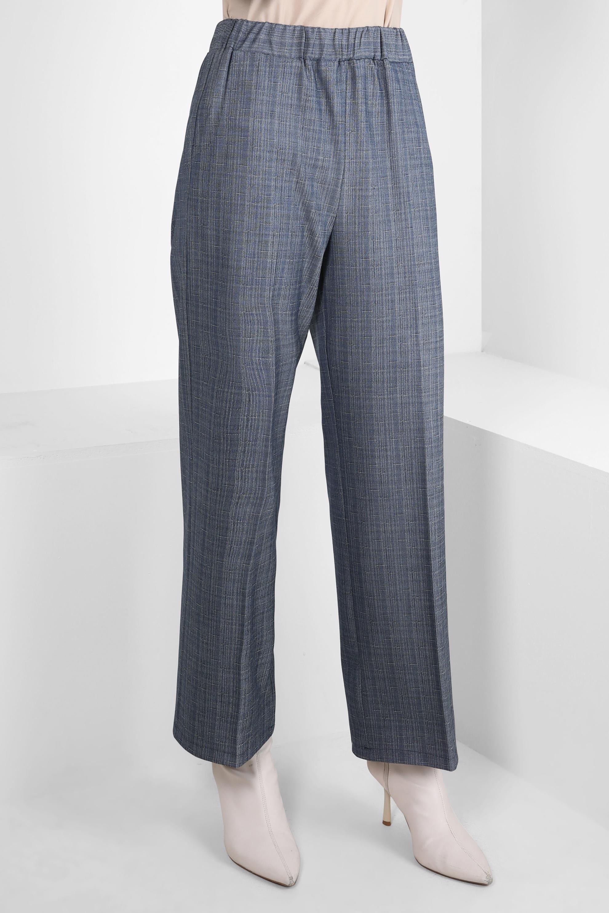 Tesettür giyim LACİVERT BELİ LASTİKLİ PANTOLON 70627