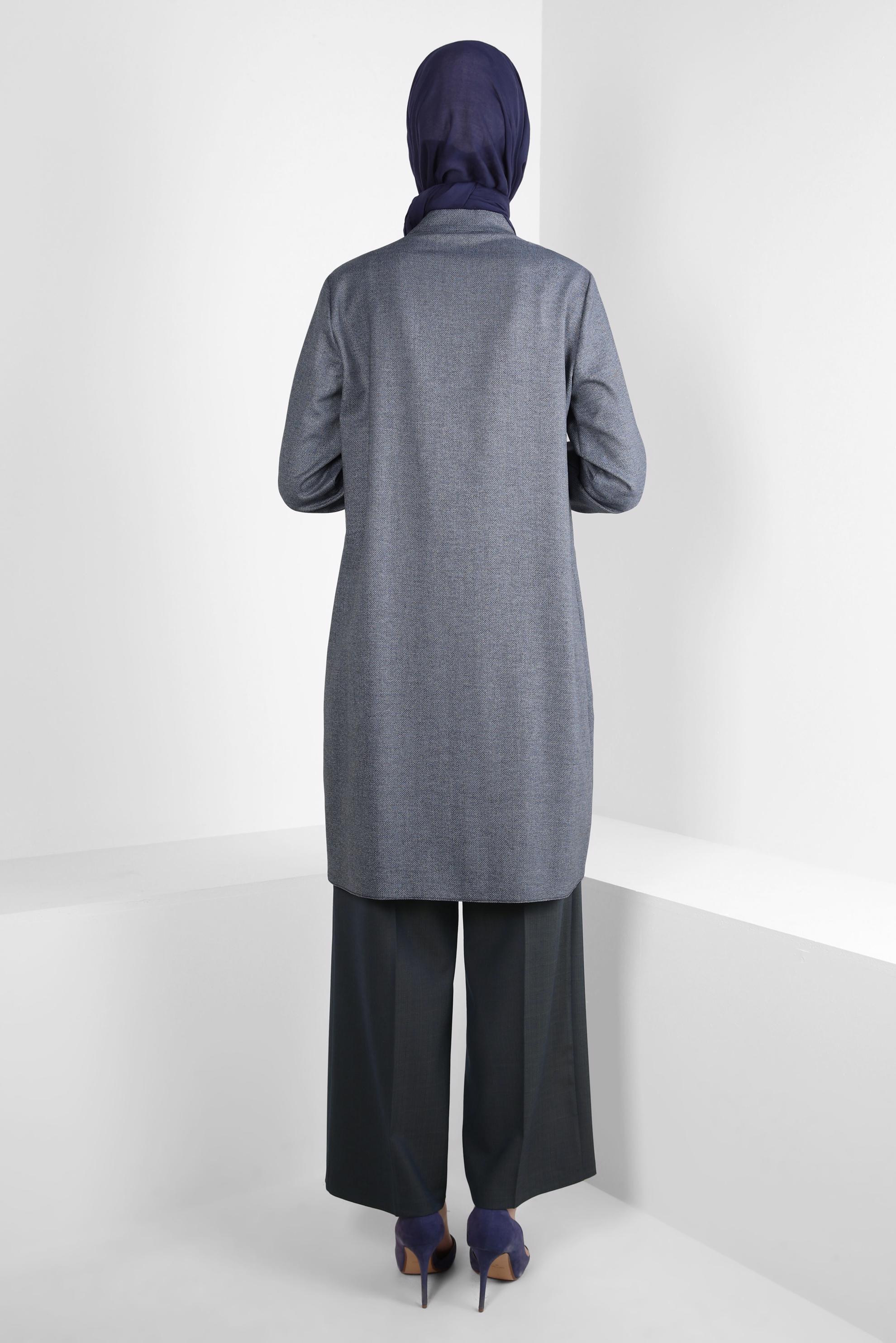 Vêtements hijab BLEU PANTALON TAILLE ÉLASTIQUE 70627