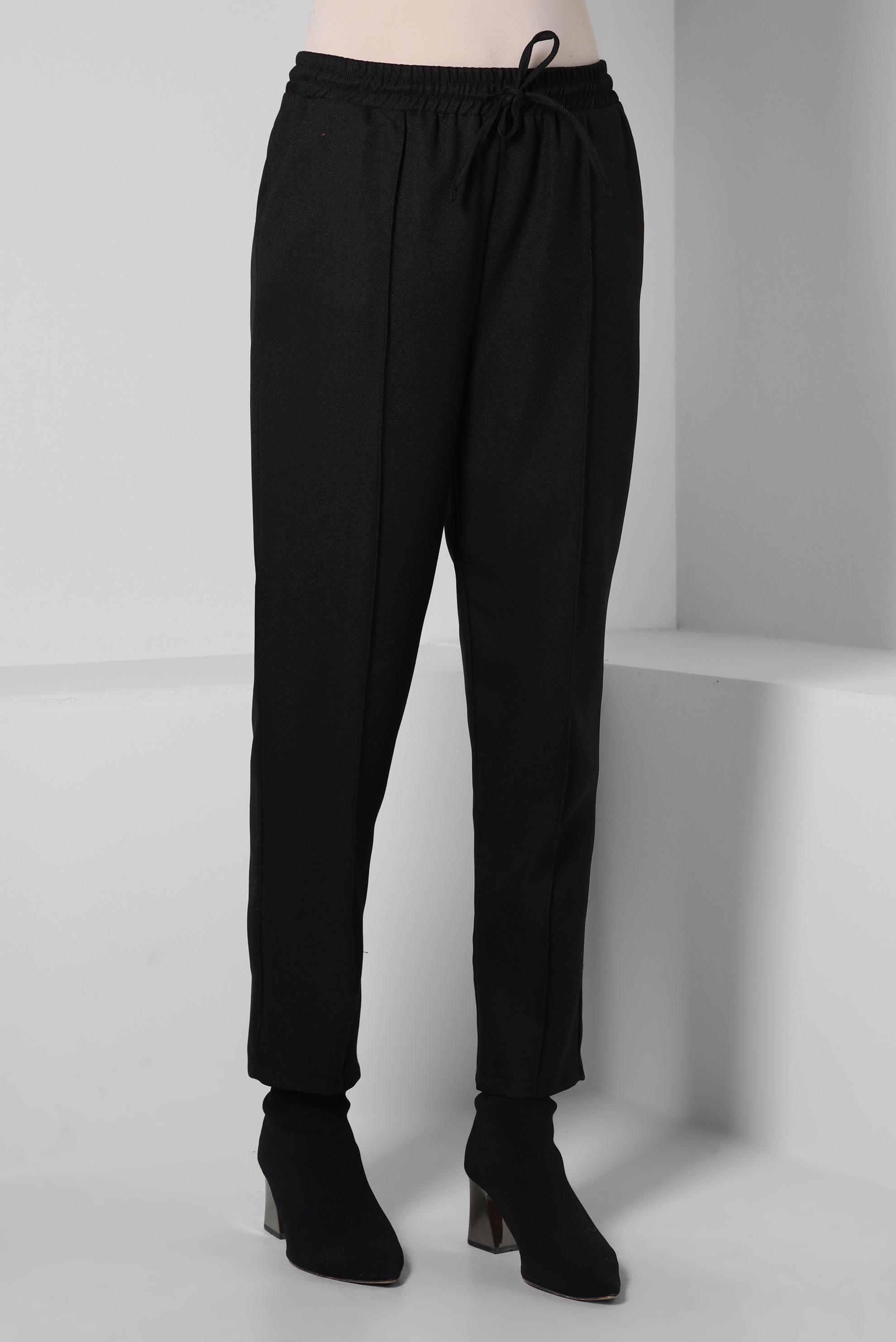 Vêtements hijab NOIR PANTALON TAILLE HAUTE 70628