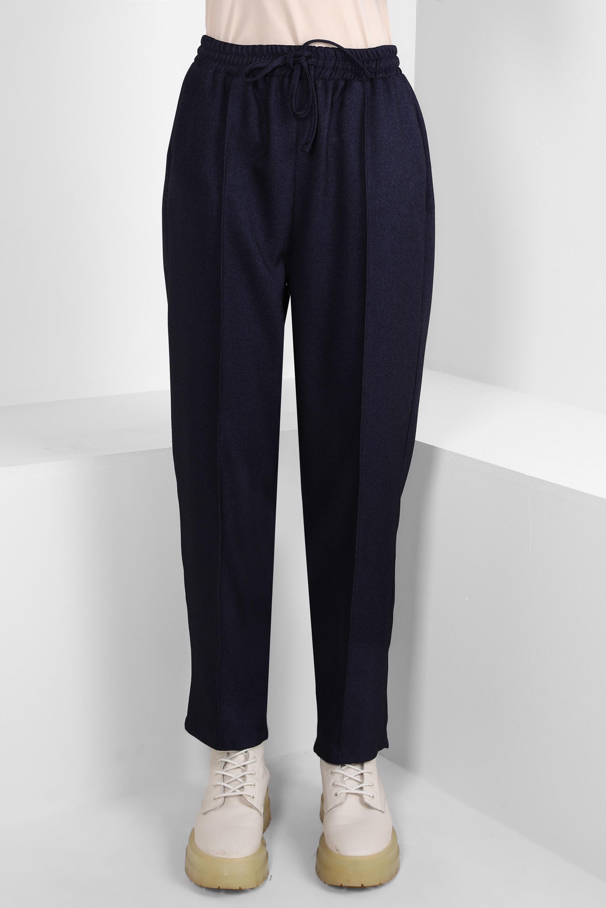 Tesettür giyim LACİVERT YÜKSEK BEL PANTOLON 70628