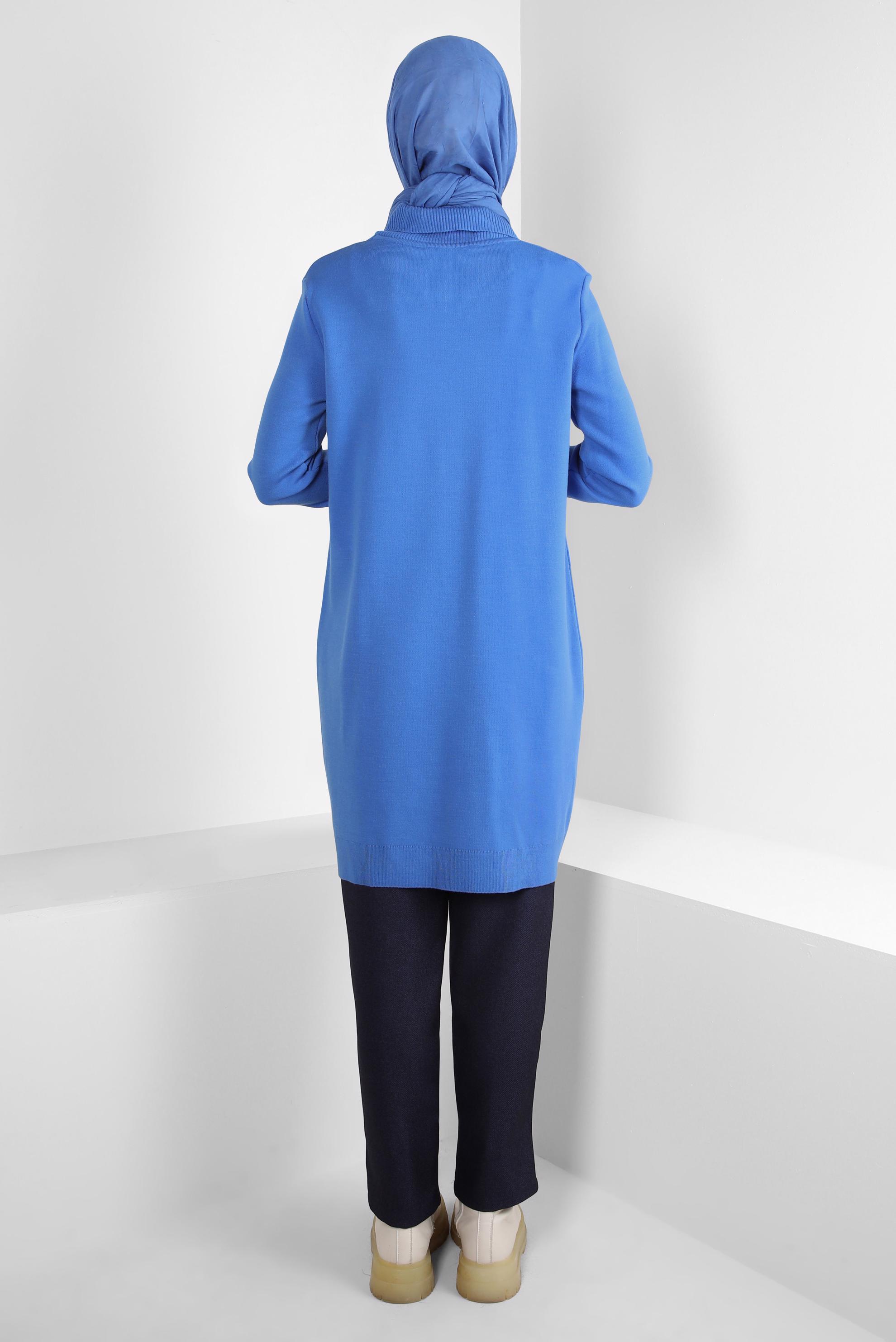 Tesettür giyim LACİVERT YÜKSEK BEL PANTOLON 70628