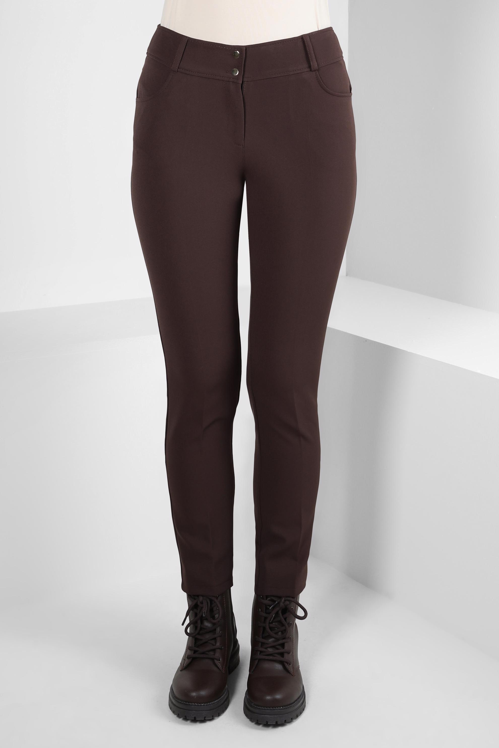 Tesettür giyim KAHVE DAR PAÇA PANTOLON 70629