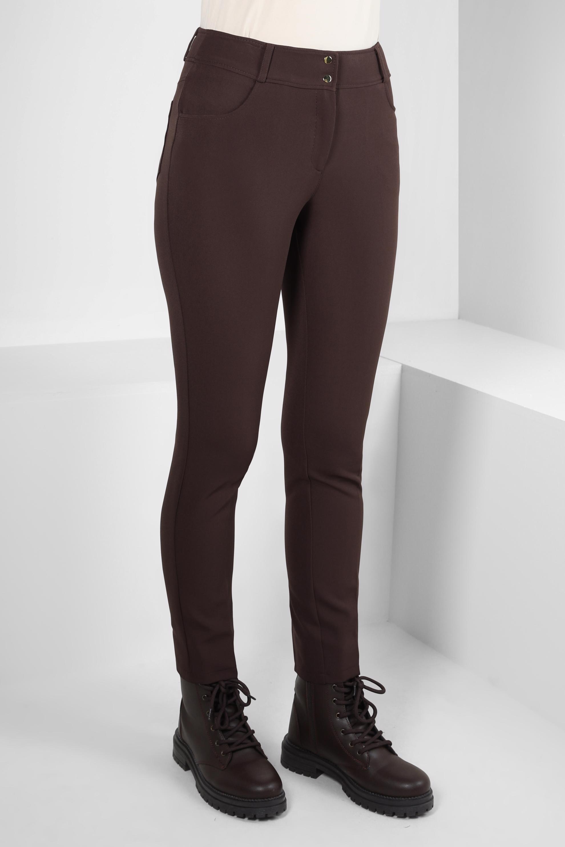 Tesettür giyim KAHVE DAR PAÇA PANTOLON 70629