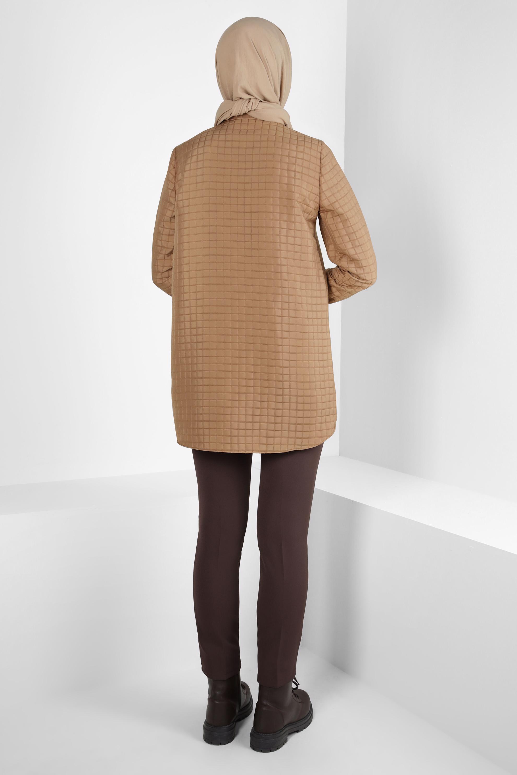 Tesettür giyim KAHVE DAR PAÇA PANTOLON 70629