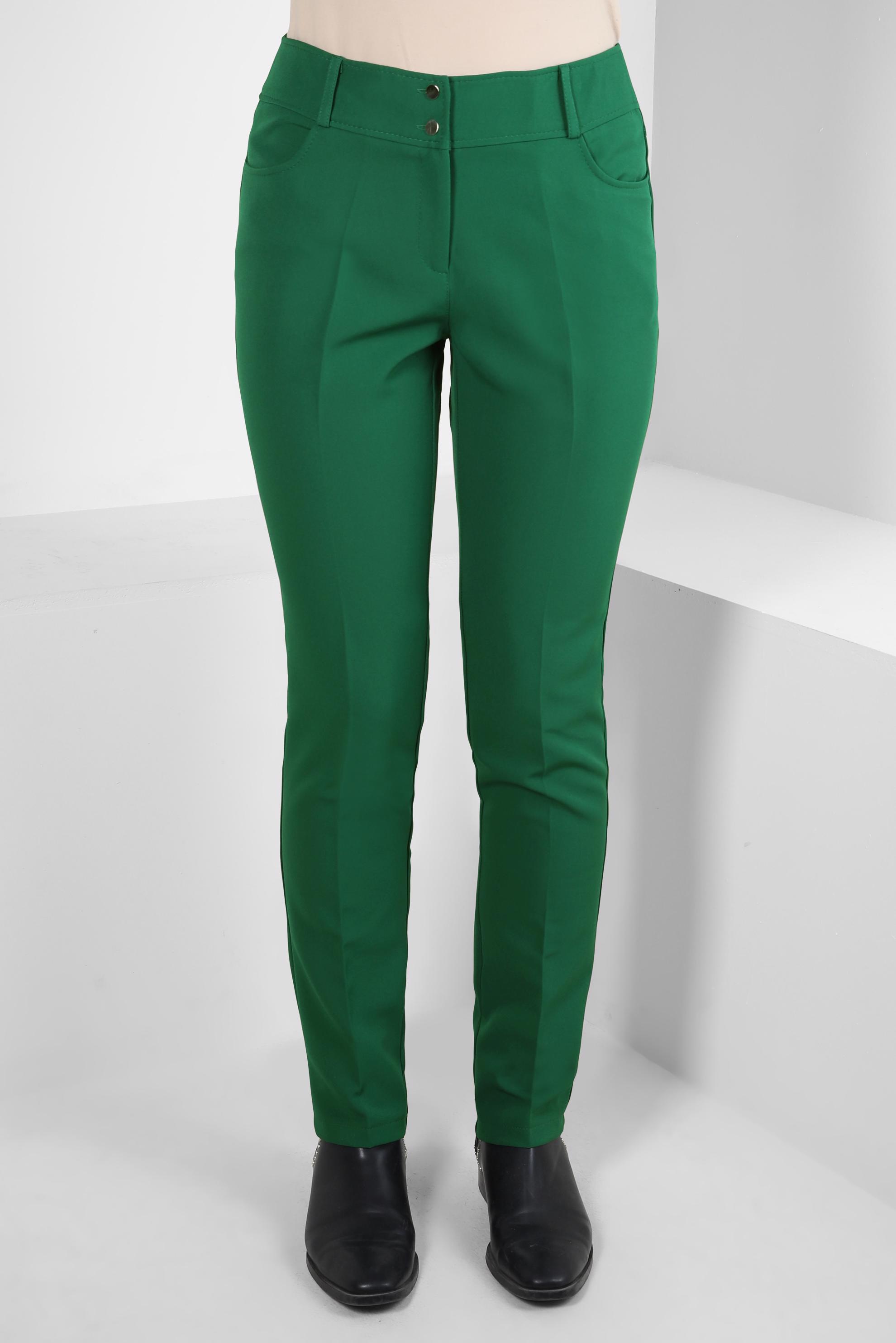 Tesettür giyim YEŞİL DAR PAÇA PANTOLON 70629