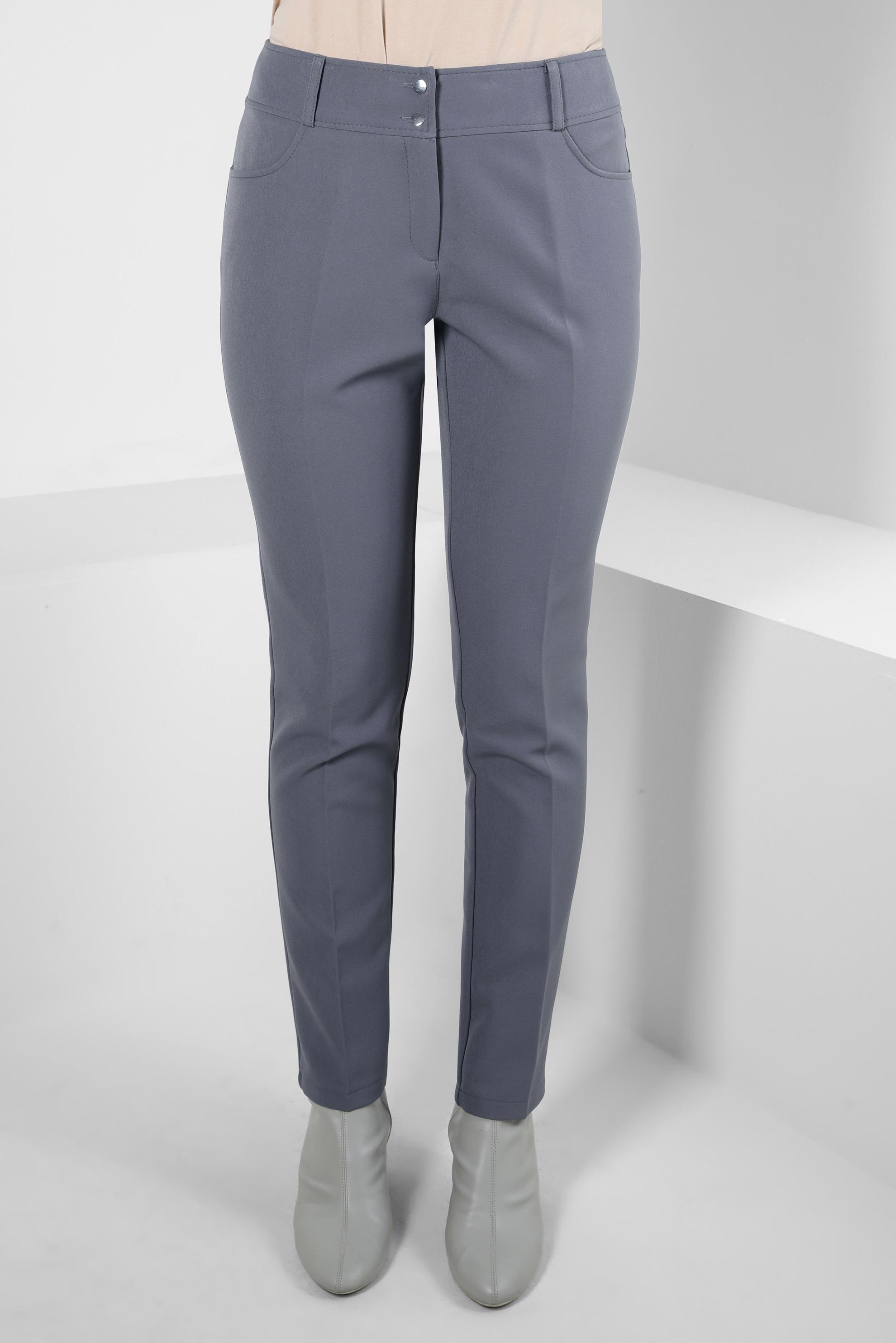 Tesettür giyim GRİ DAR PAÇA PANTOLON 70629