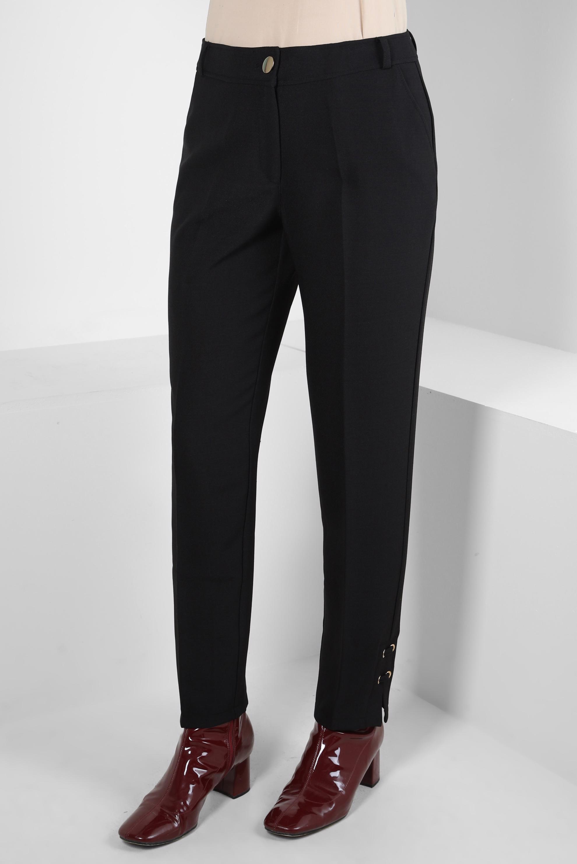 Tesettür giyim SİYAH HAVUÇ KESİM PANTOLON 70630