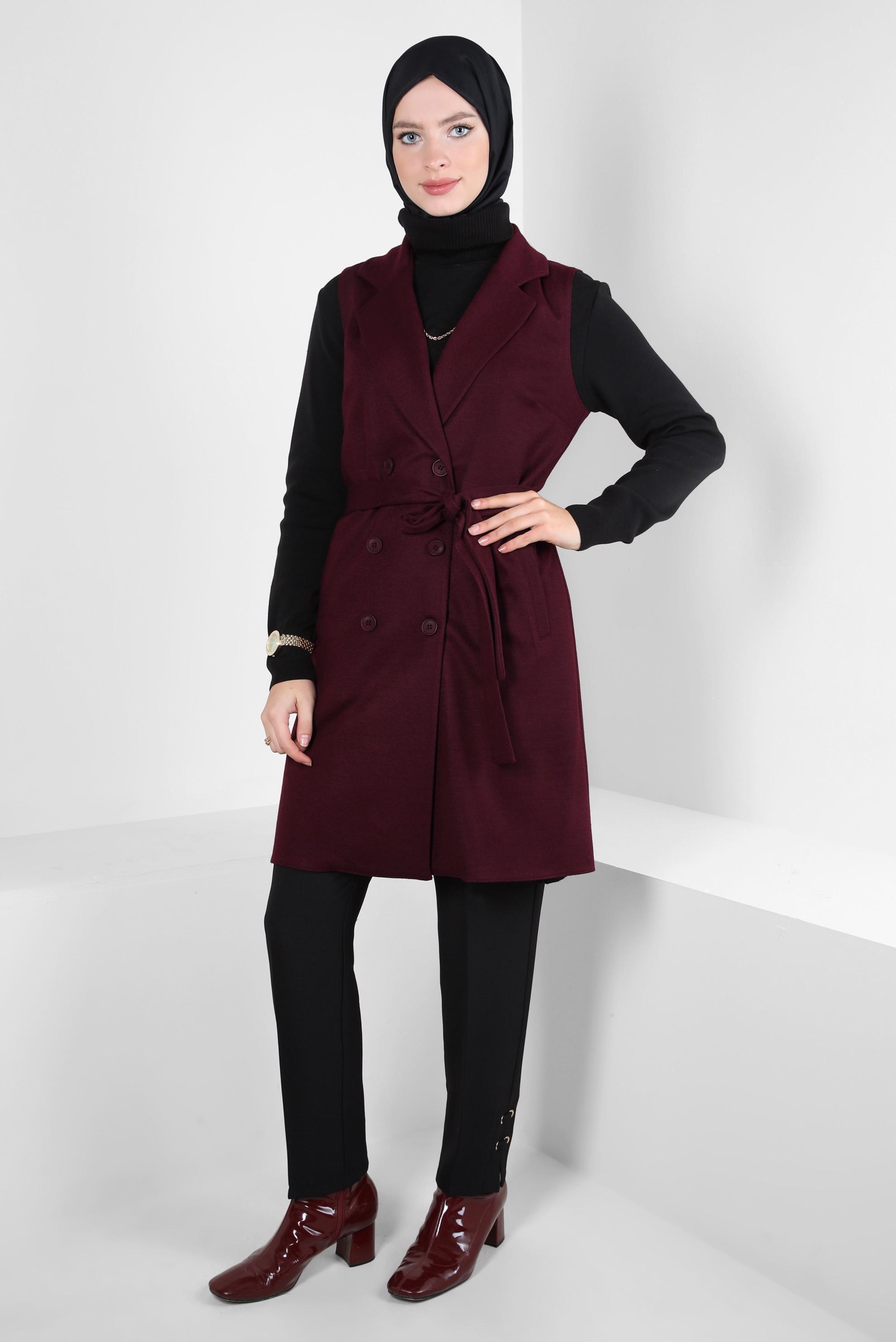 Tesettür giyim SİYAH HAVUÇ KESİM PANTOLON 70630