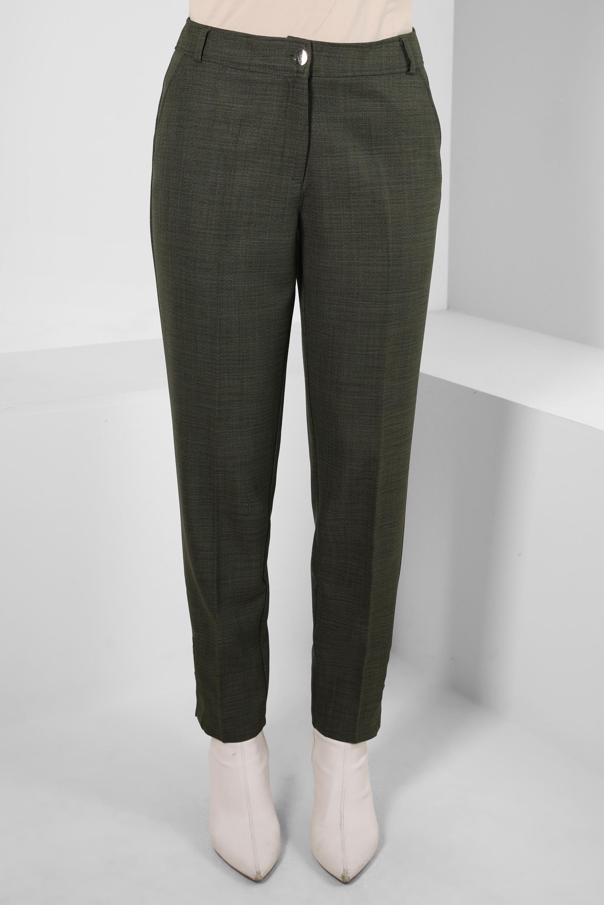 Tesettür giyim HAKİ HAVUÇ KESİM PANTOLON 70630