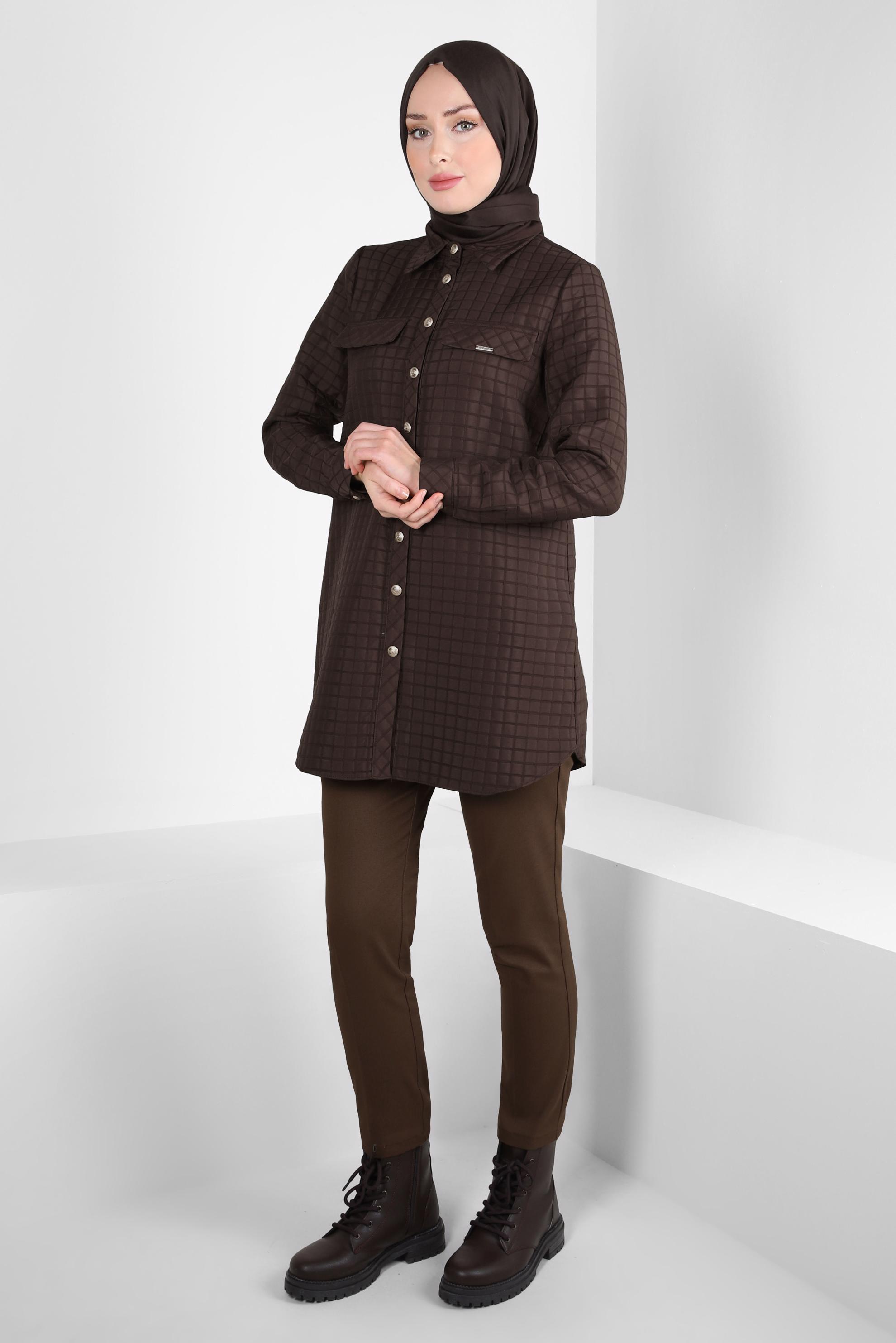 Vêtements hijab BRUN PANTALON SKINNY 70631