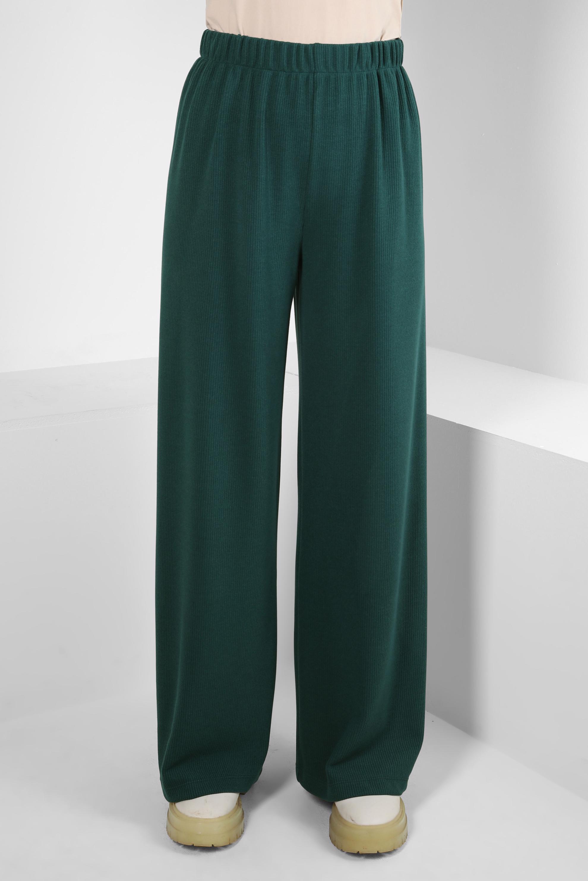 Tesettür giyim MAVİ GENİŞ PAÇA PANTOLON 70632