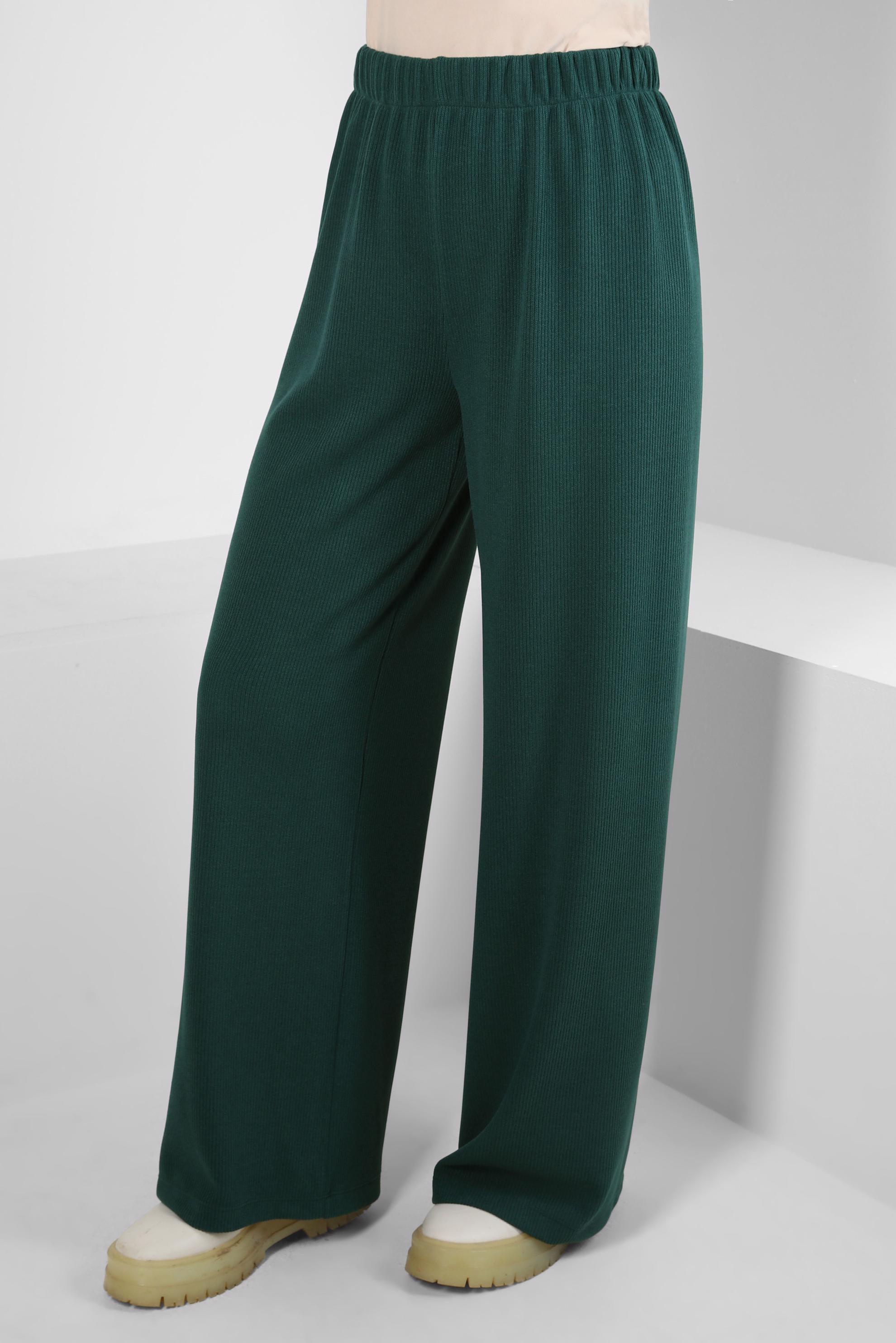 Tesettür giyim MAVİ GENİŞ PAÇA PANTOLON 70632