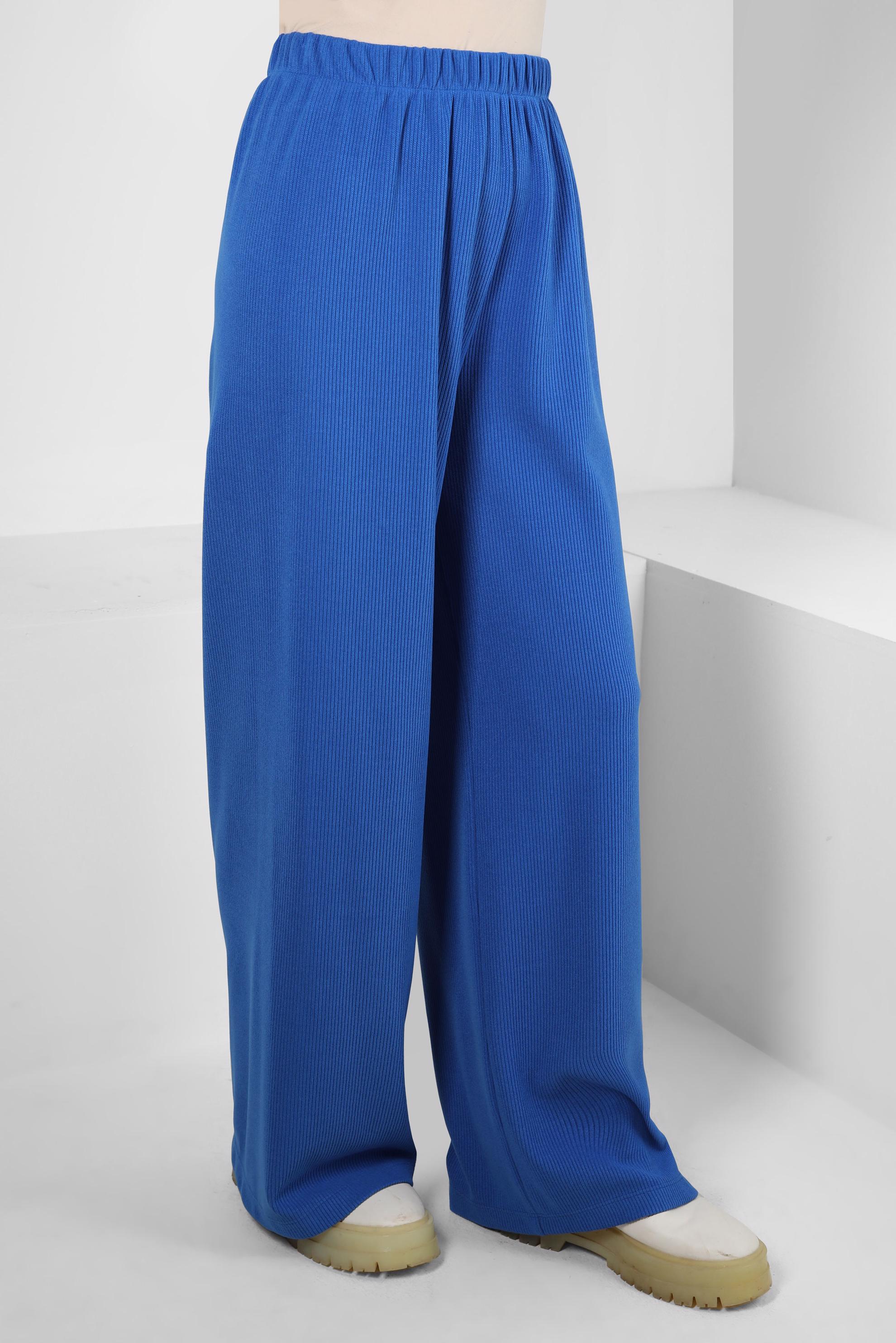 Tesettür giyim LACİVERT GENİŞ PAÇA PANTOLON 70632