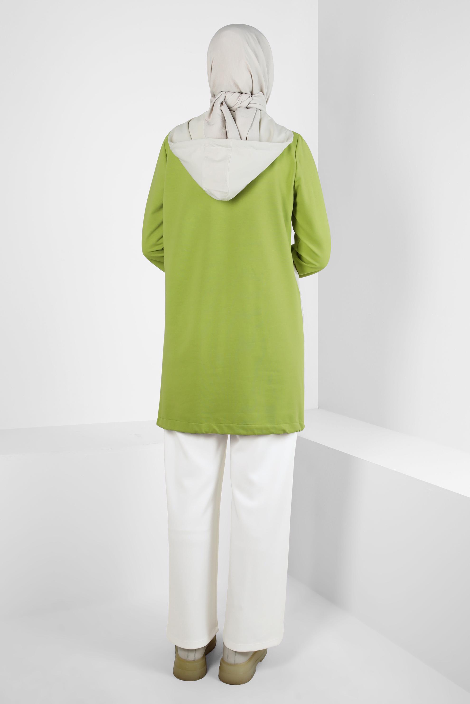 Tesettür giyim BEYAZ BELİ LASTİKLİ PANTOLON 70633