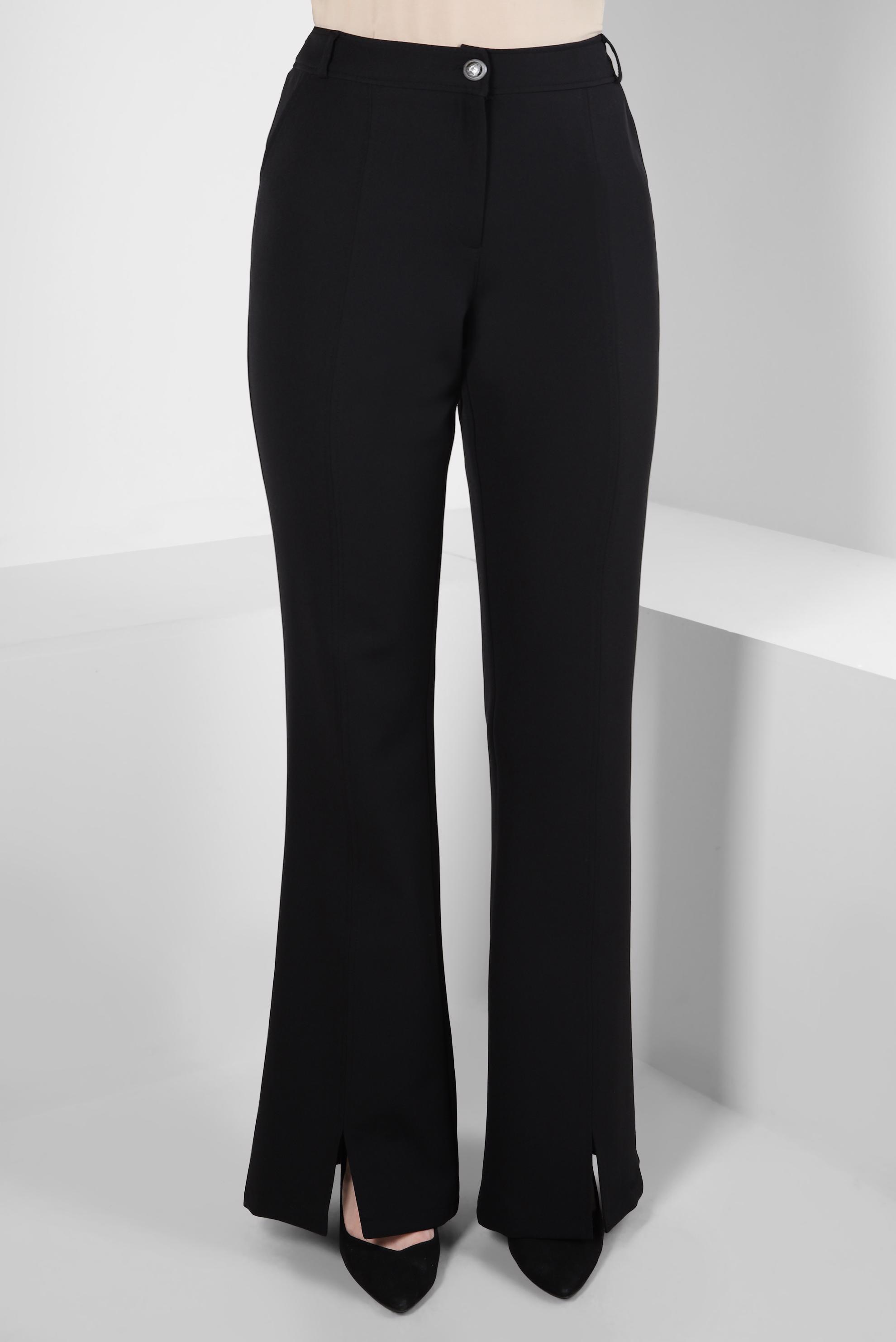 Tesettür giyim SİYAH YIRTMAÇ DETAYLI PANTOLON 70636