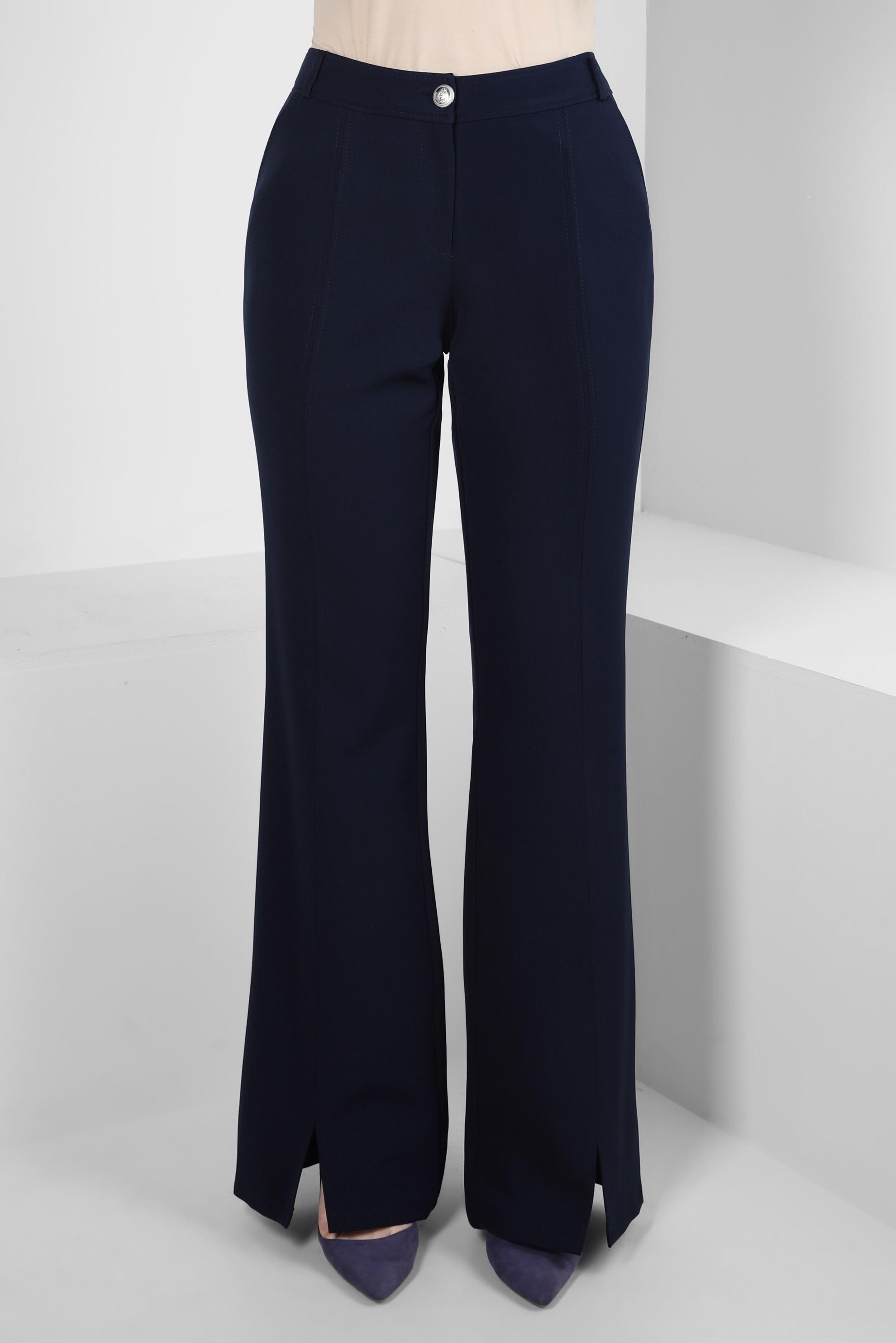 Tesettür giyim LACİVERT YIRTMAÇ DETAYLI PANTOLON 70636