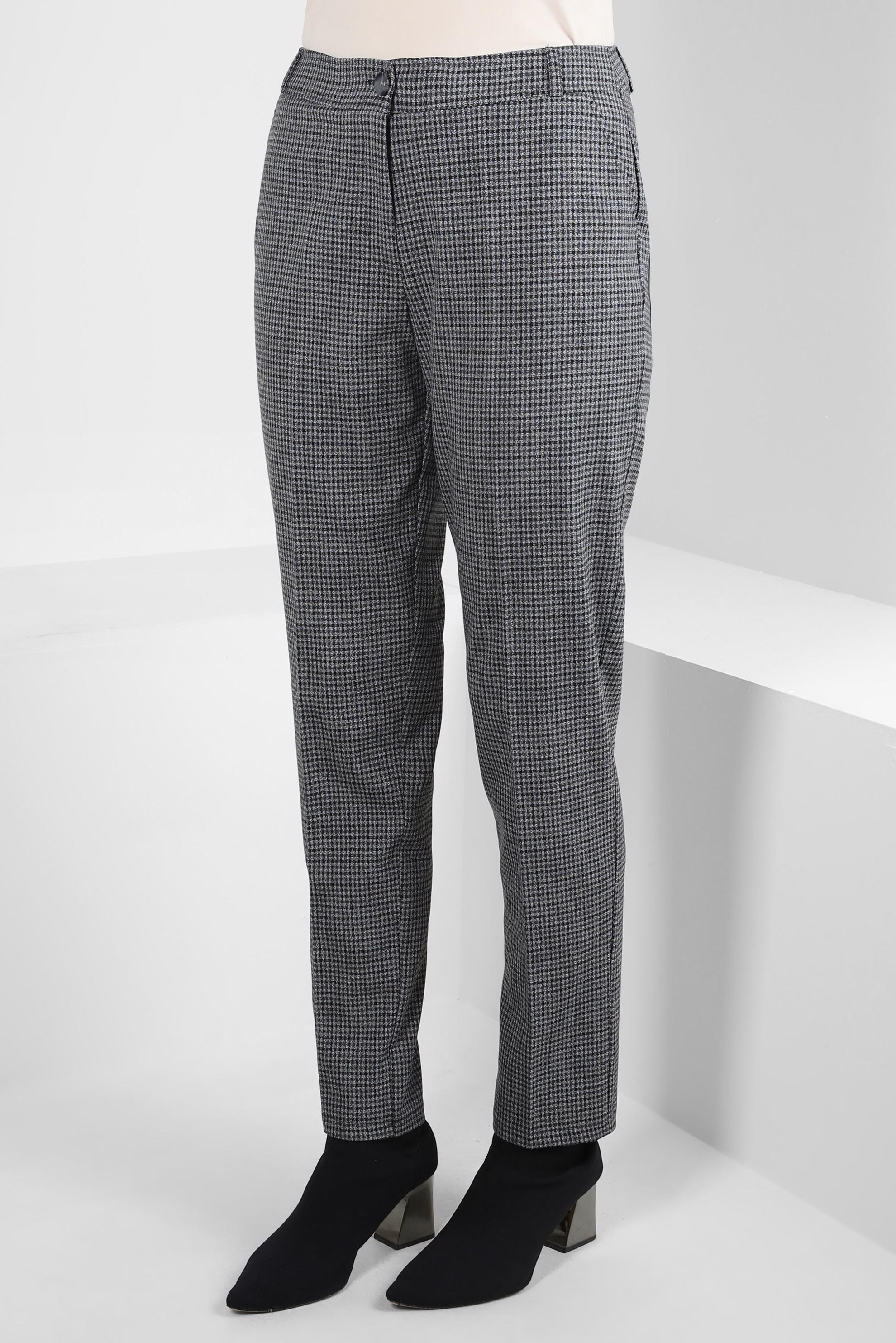 Tesettür giyim SİYAH KARE DESENLİ PANTOLON 70638