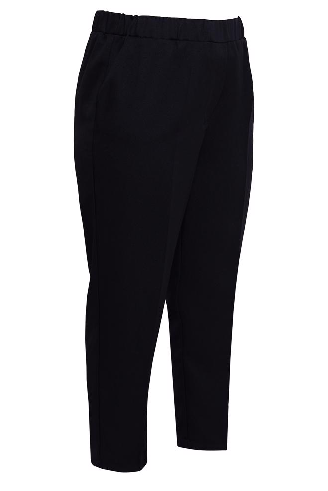 Vêtements hijab NOIR PANTALON TAILLE ÉLASTIQUE GRANDE TAILLE 70639 - ALVİNA