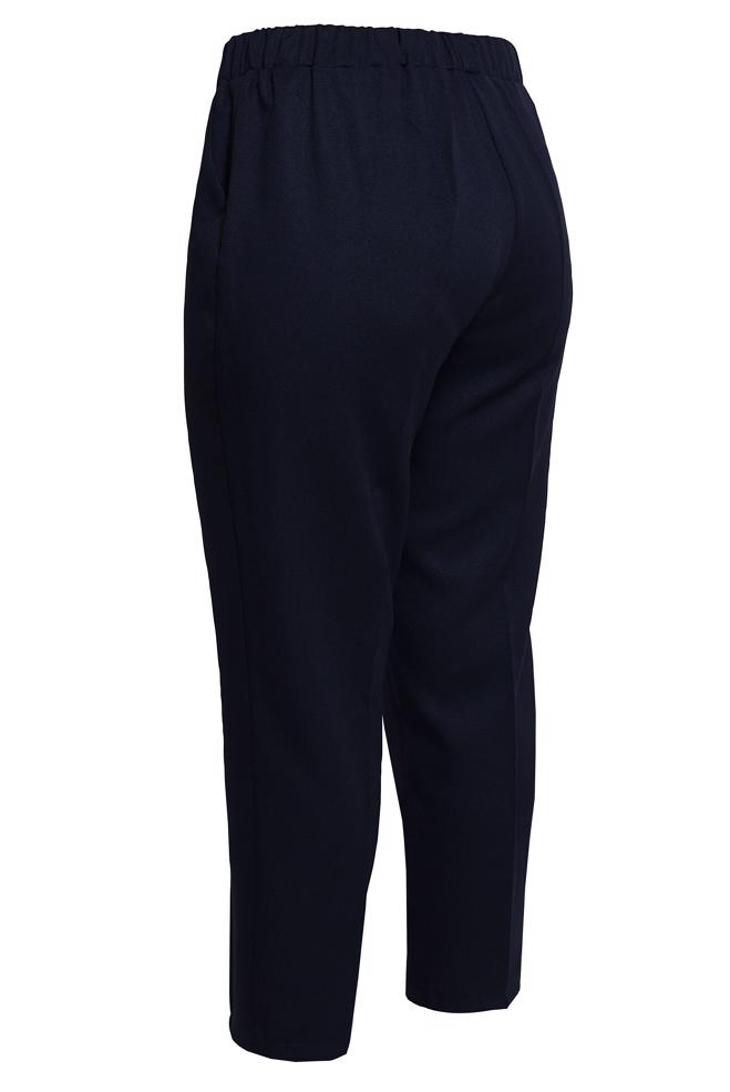 Vêtements hijab BLEU MARINE PANTALON TAILLE ÉLASTIQUE GRANDE TAILLE 70639 - ALVİNA