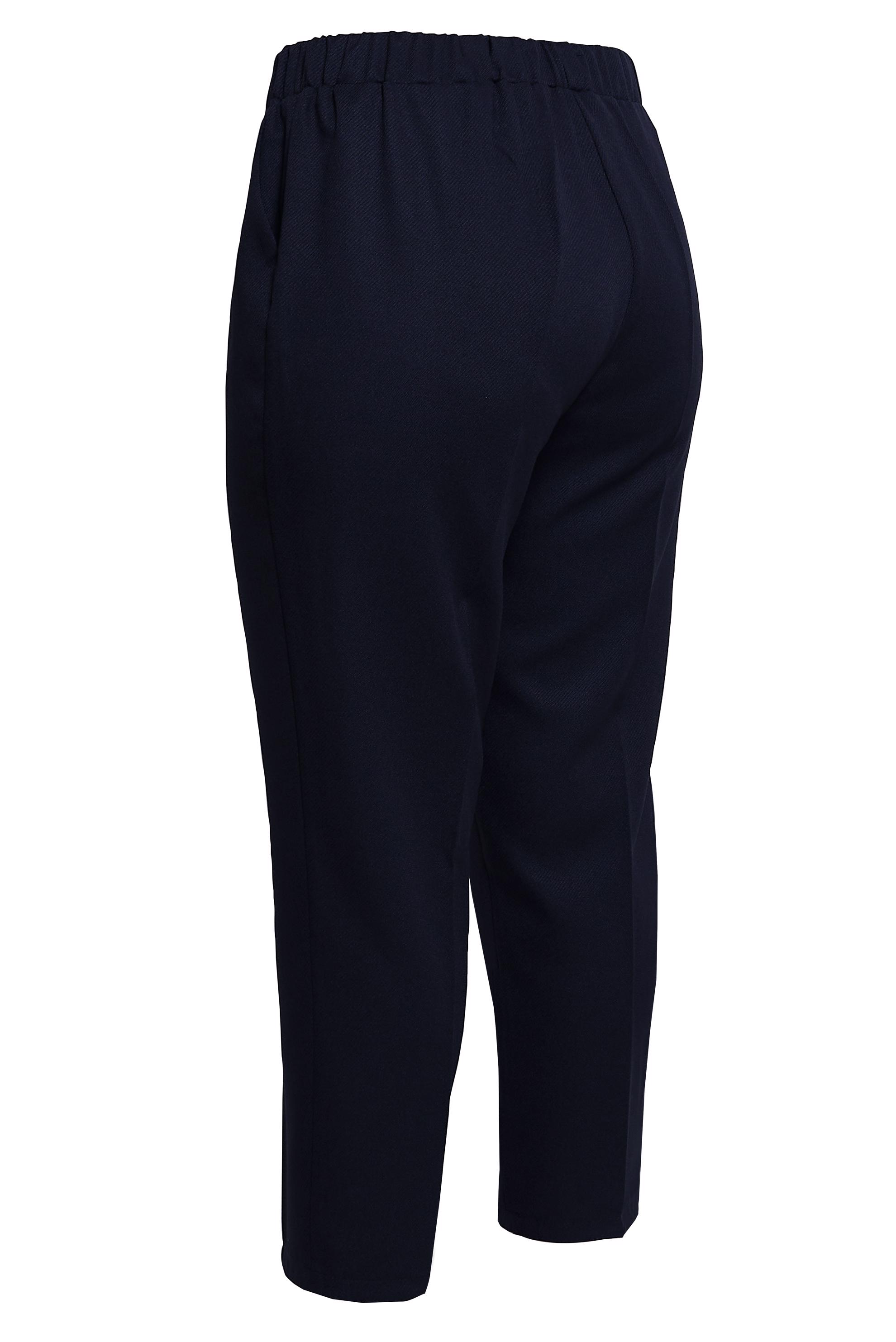 Tesettür giyim LACİVERT BELİ LASTİKLİ BÜYÜK BEDEN PANTOLON 70639