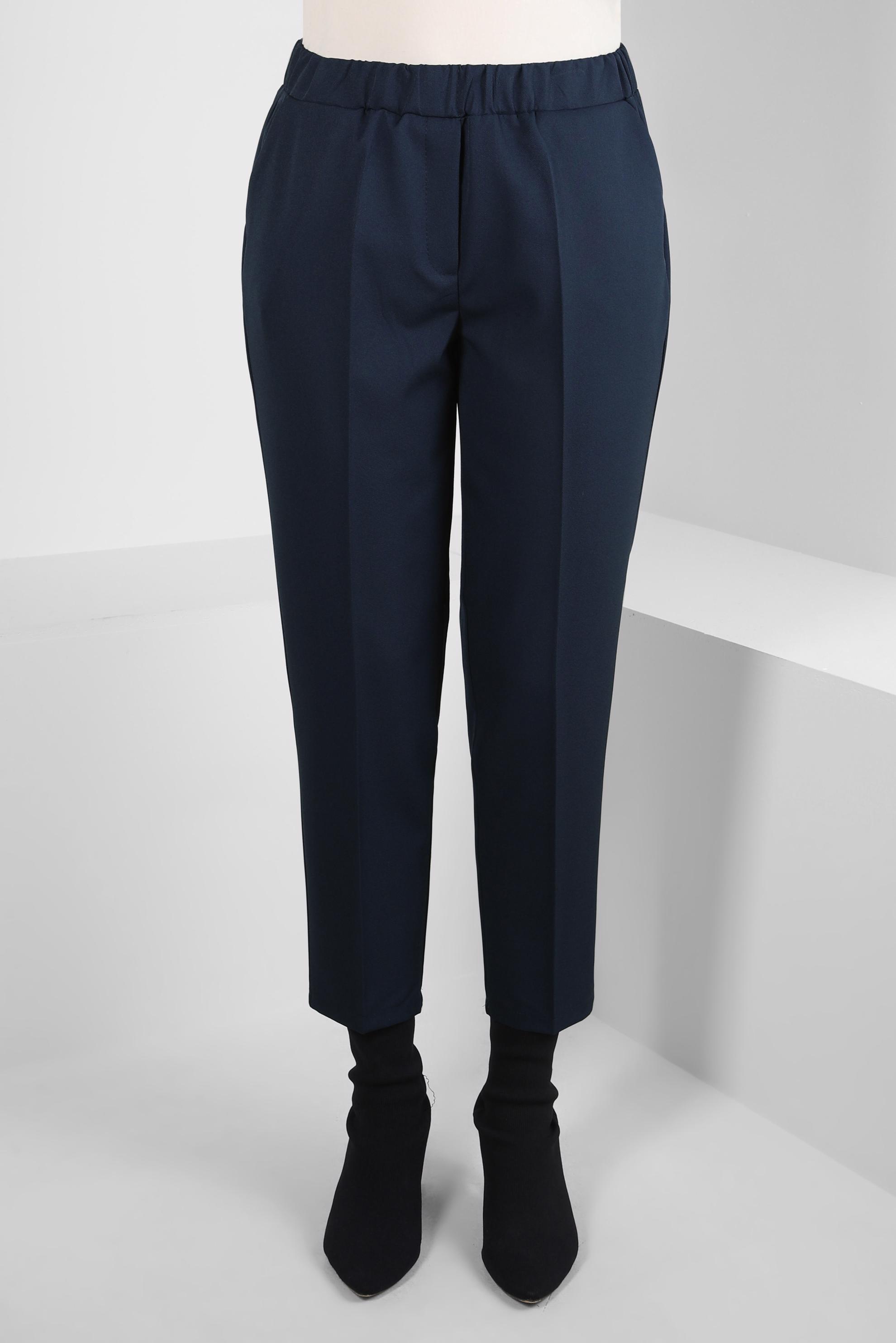 Tesettür giyim LACİVERT BELİ LASTİKLİ PANTOLON 70640