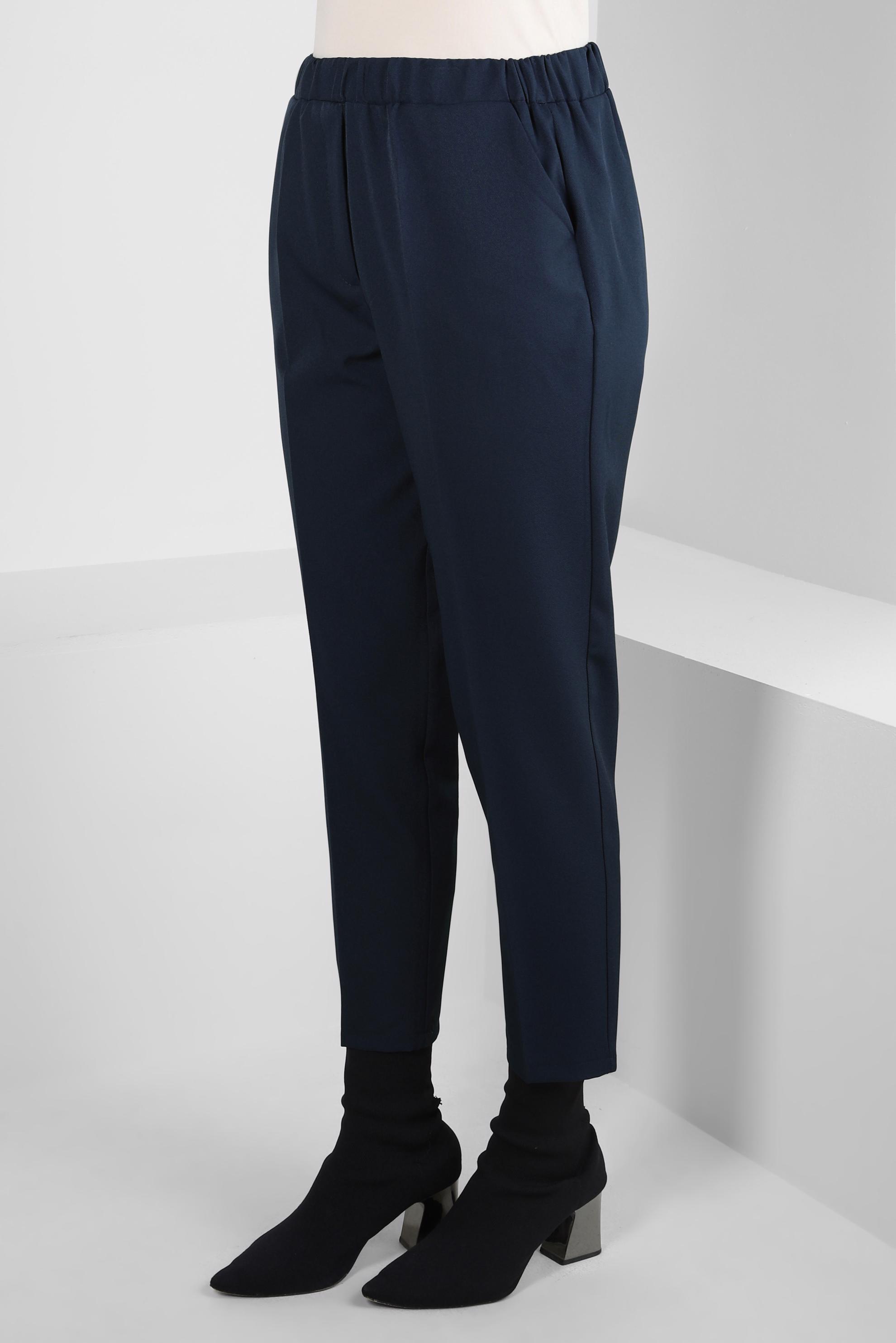 Tesettür giyim LACİVERT BELİ LASTİKLİ PANTOLON 70640