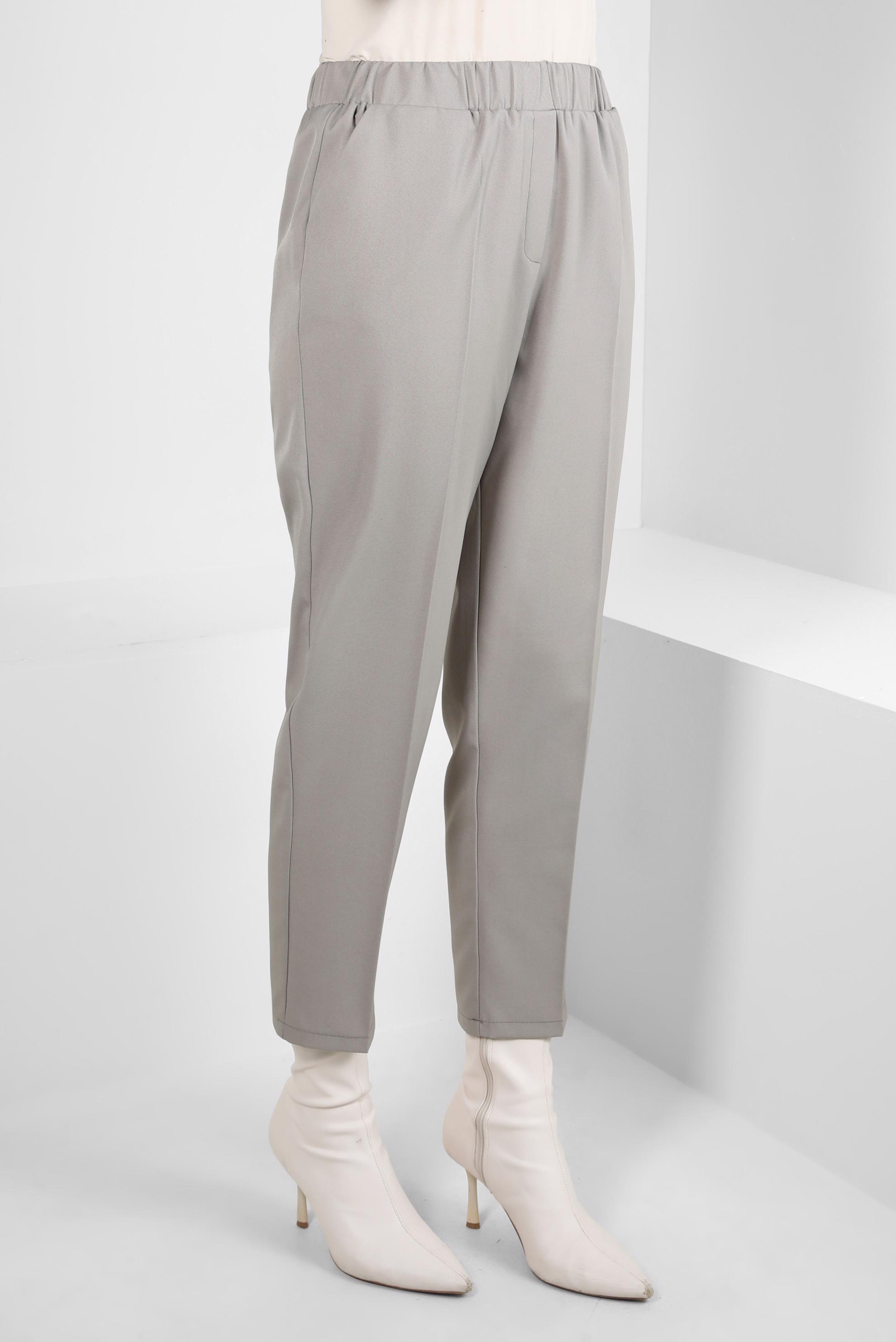 Tesettür giyim KUM BELİ LASTİKLİ PANTOLON 70640
