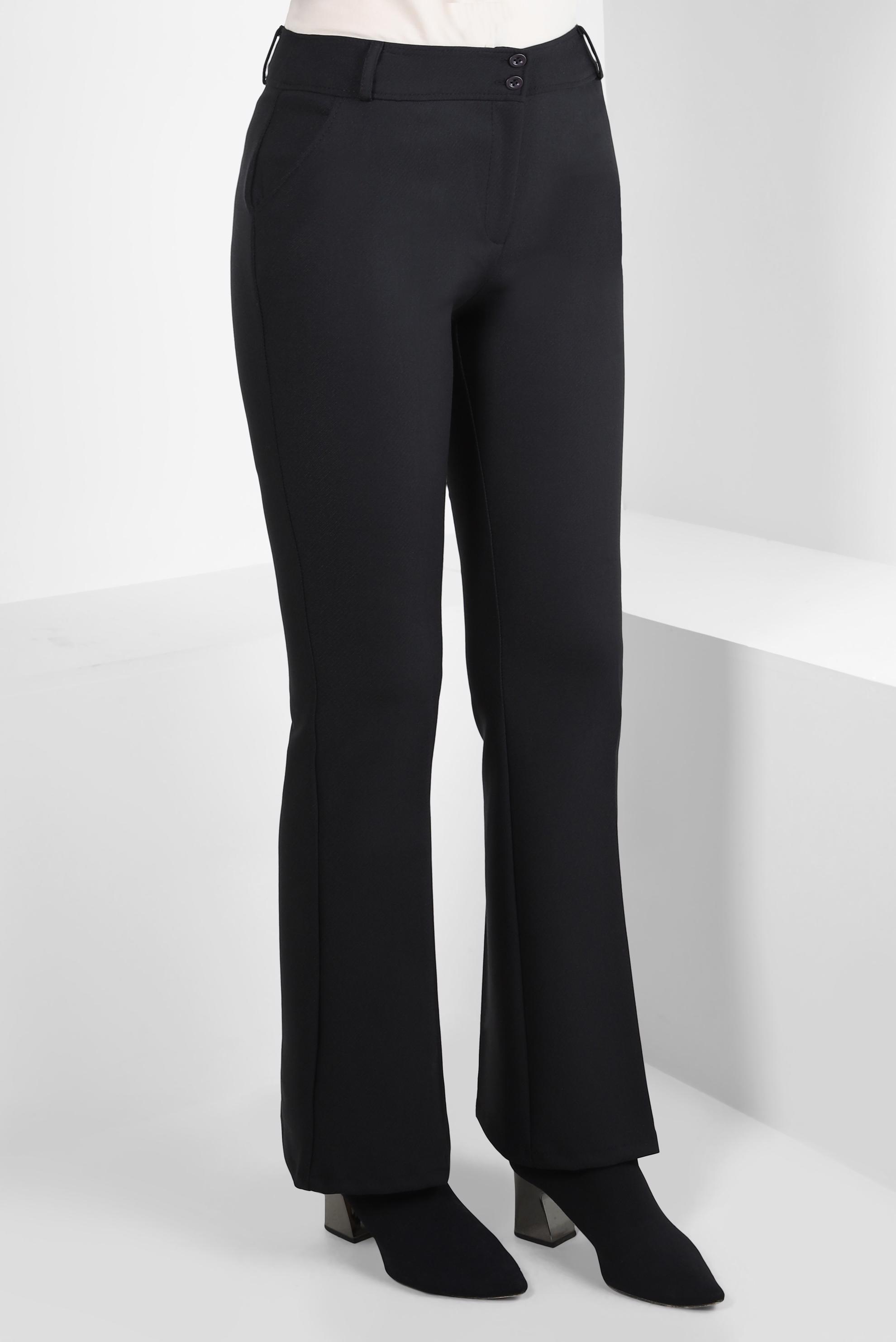 Tesettür giyim SİYAH İSPANYOL PAÇA PANTOLON 70641 