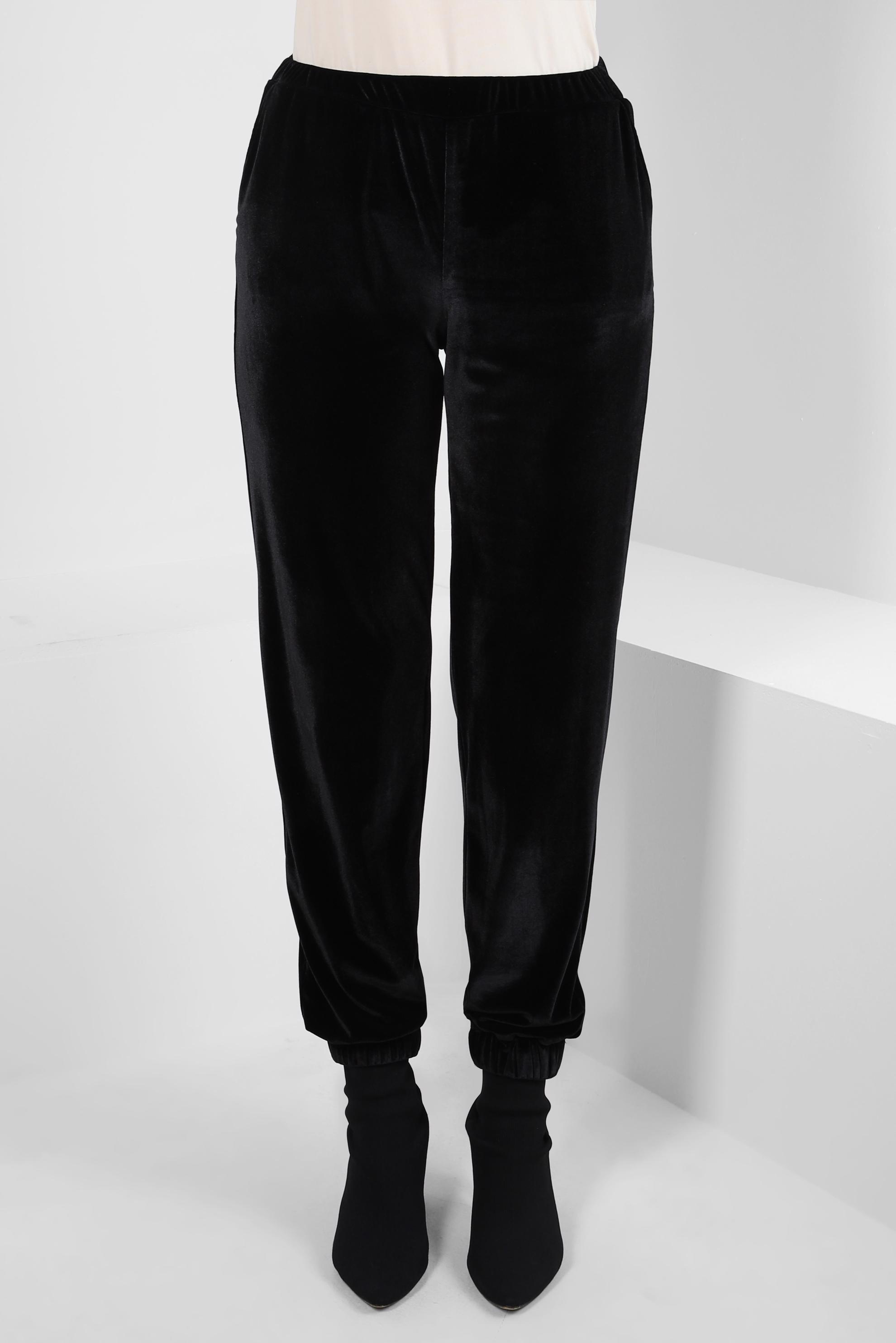 Tesettür giyim SİYAH KADİFE PANTOLON 70642