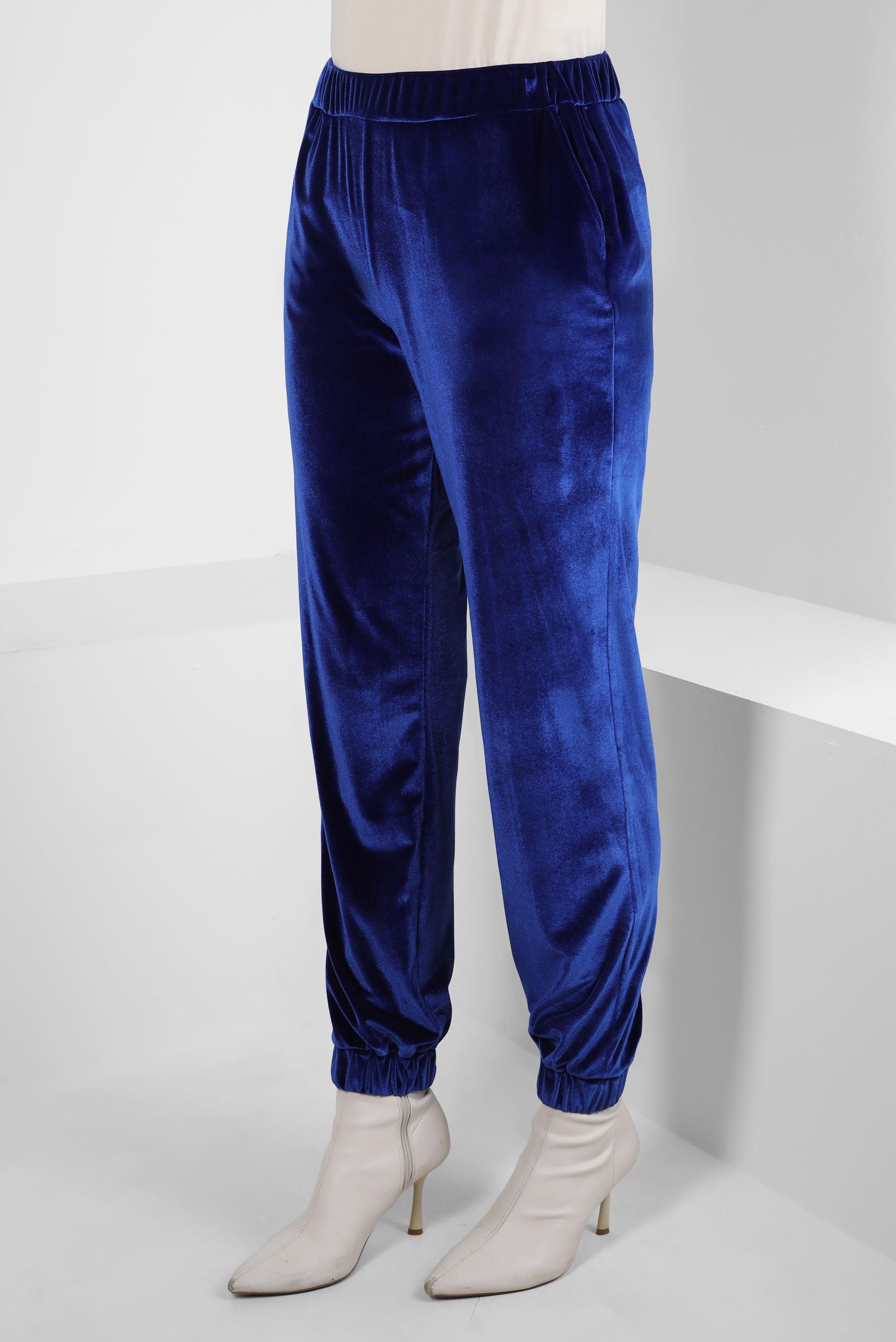 Tesettür giyim LACİVERT KADİFE PANTOLON 70642