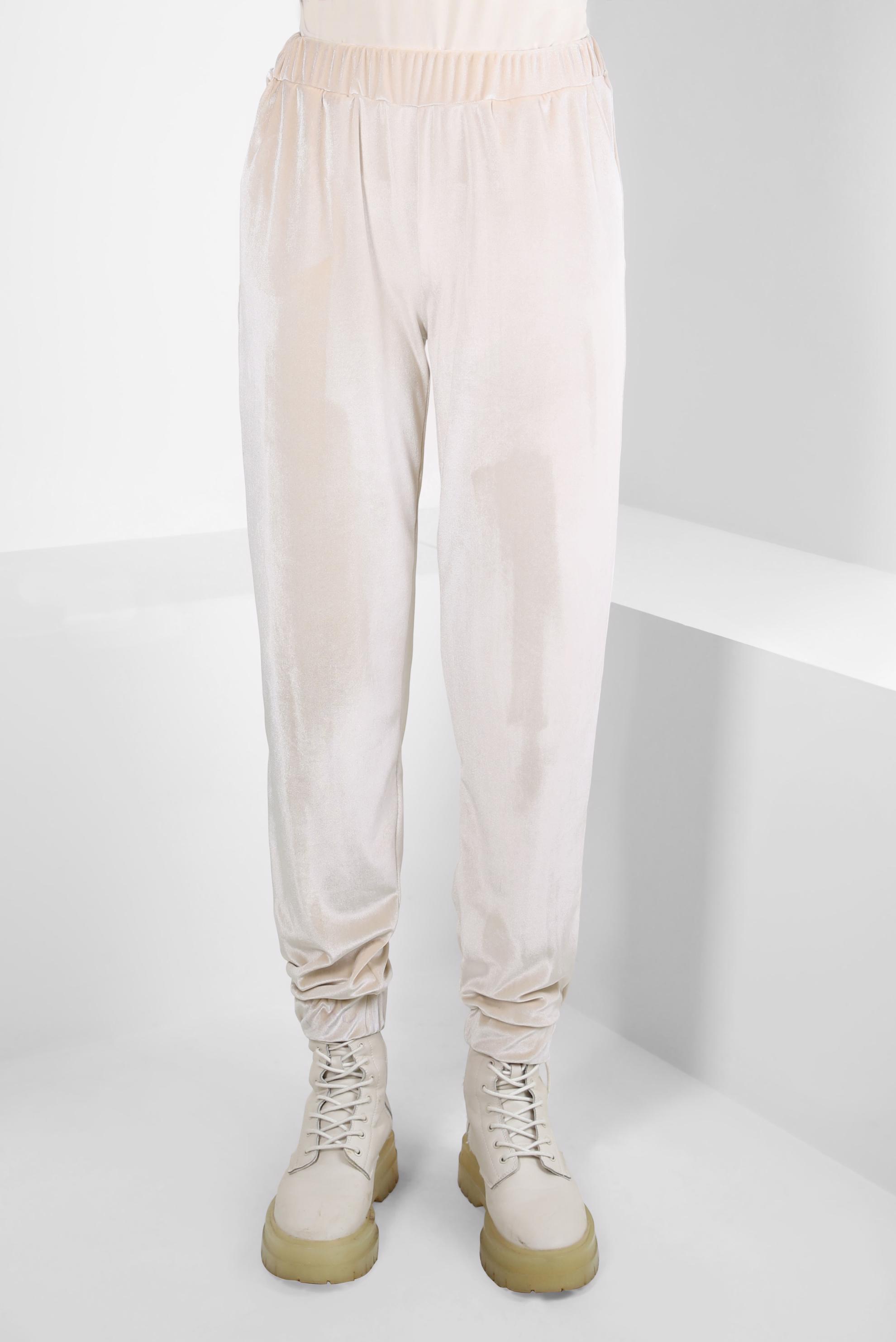 Tesettür giyim PEMBE KADİFE PANTOLON 70642