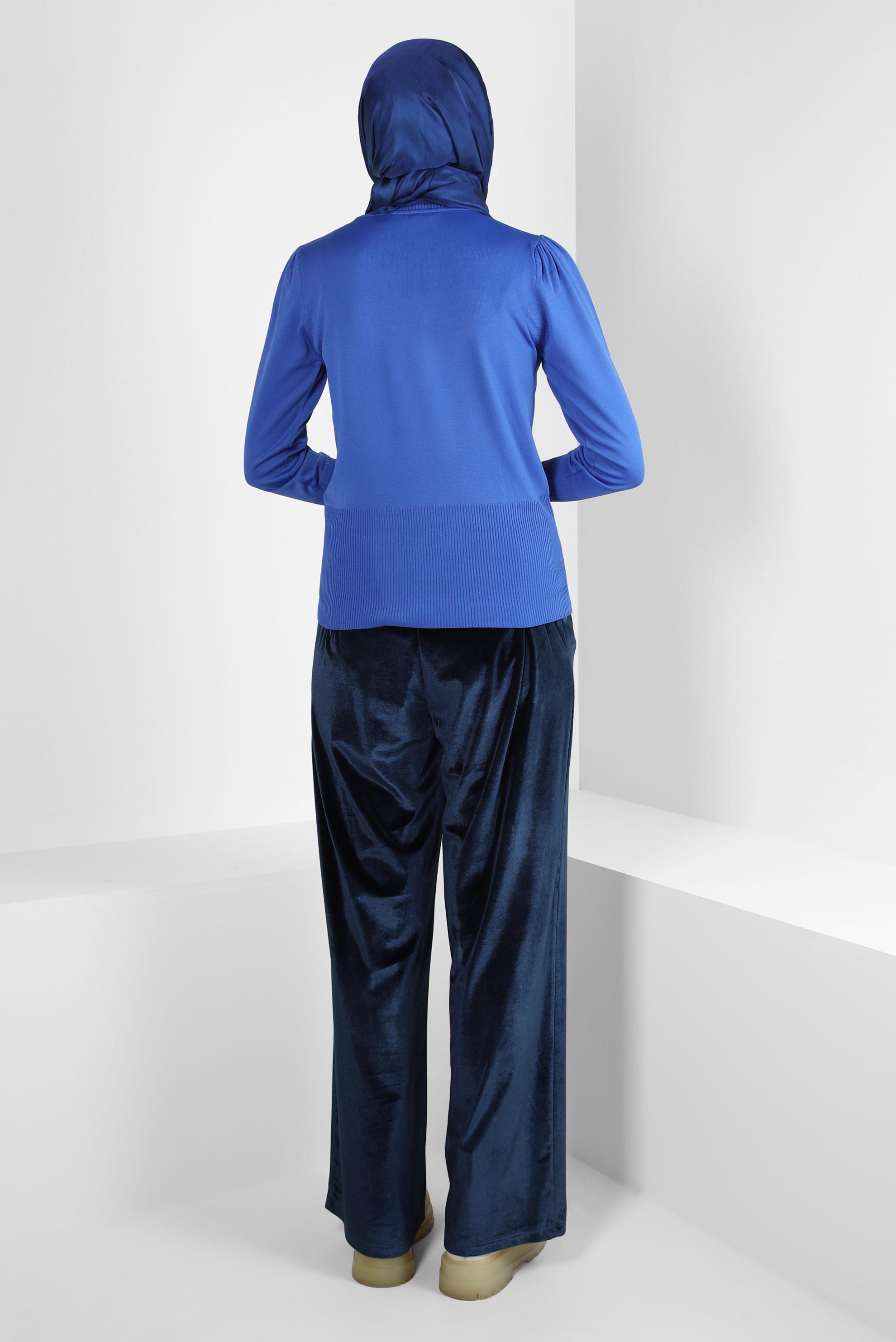 Vêtements hijab BLEU MARINE PANTALON LARGE 70643