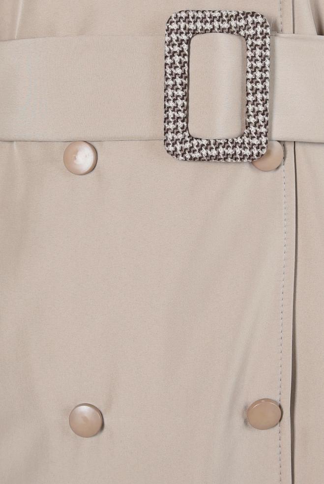 Vêtements hijab BEIGE PARDESSUS CEINTURE 10805 - ALVİNA